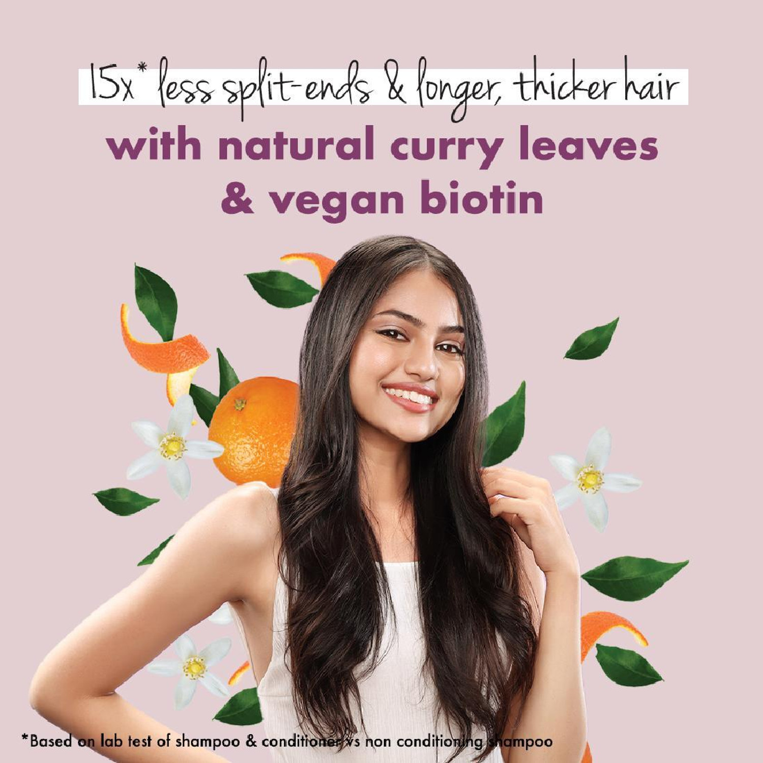 Image of Love Beauty And Planet Curry Leaves, Biotin & Mandarin Sulfate Free Shampoo for long & strong hair