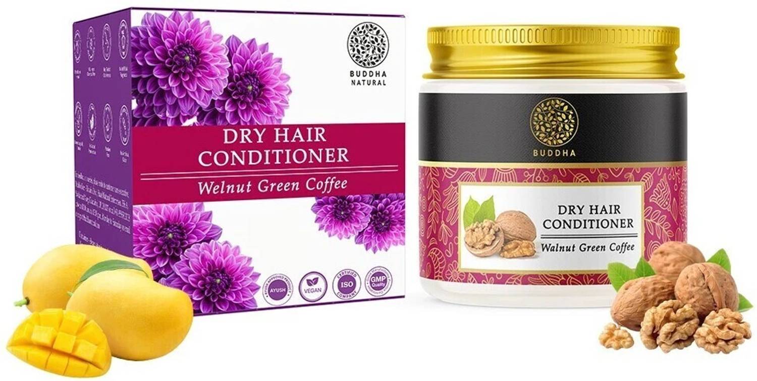 buddha natural Dry Hair Conditioner (100g, Ayush Certified) - Nourishes Dull & Damaged Hair