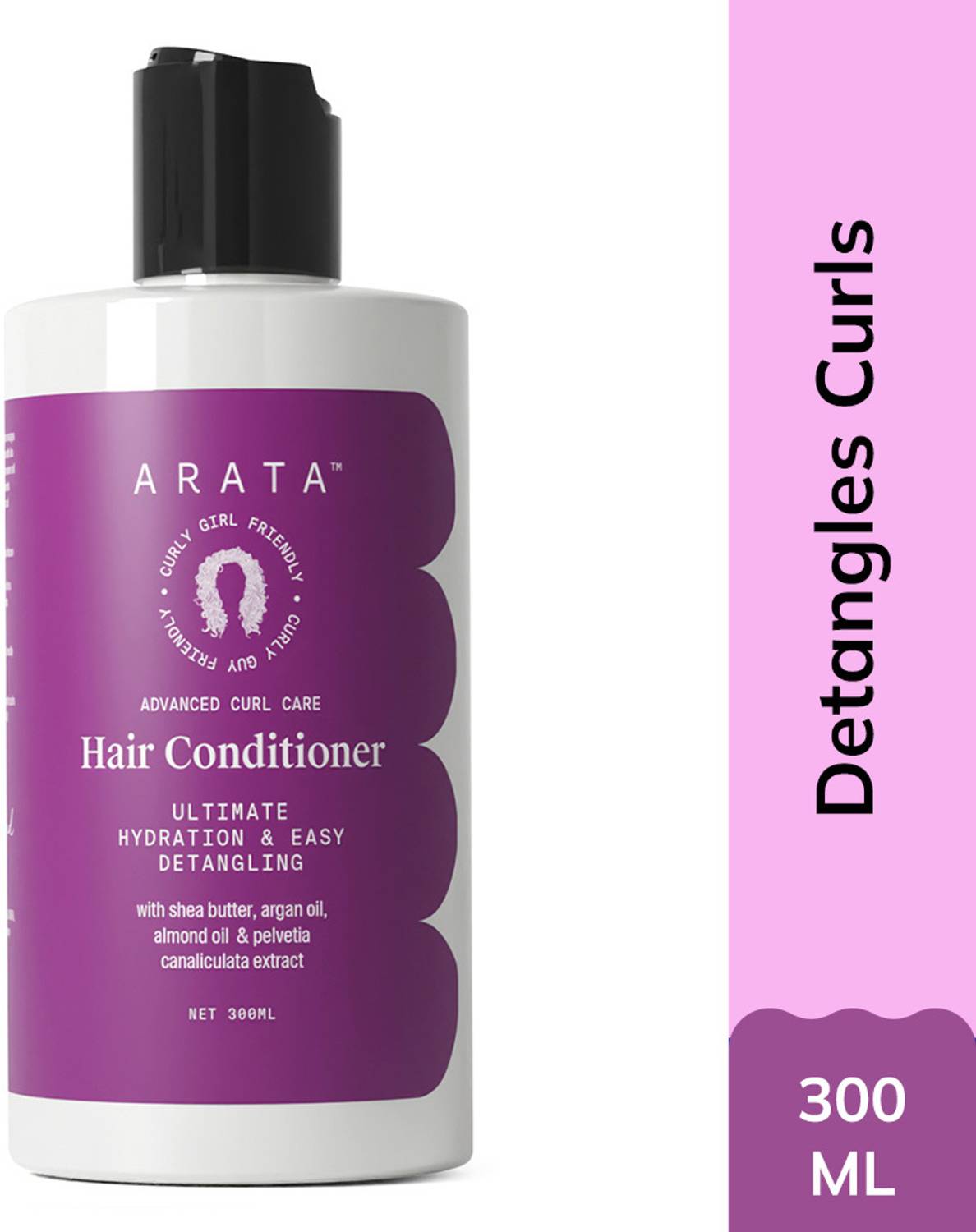 ARATA Curl Care Hair Conditioner|Softens & Detangles|Vegan|SLS Free |Unisex
