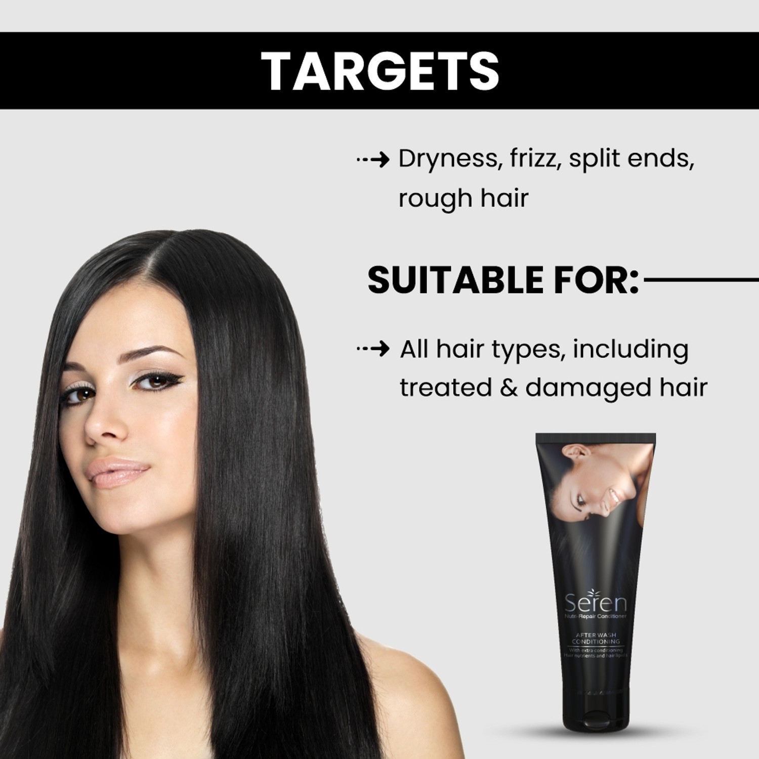 Image of Seren Nutri-Repair Conditioner with Extra Conditioning Nutrients & Lipids