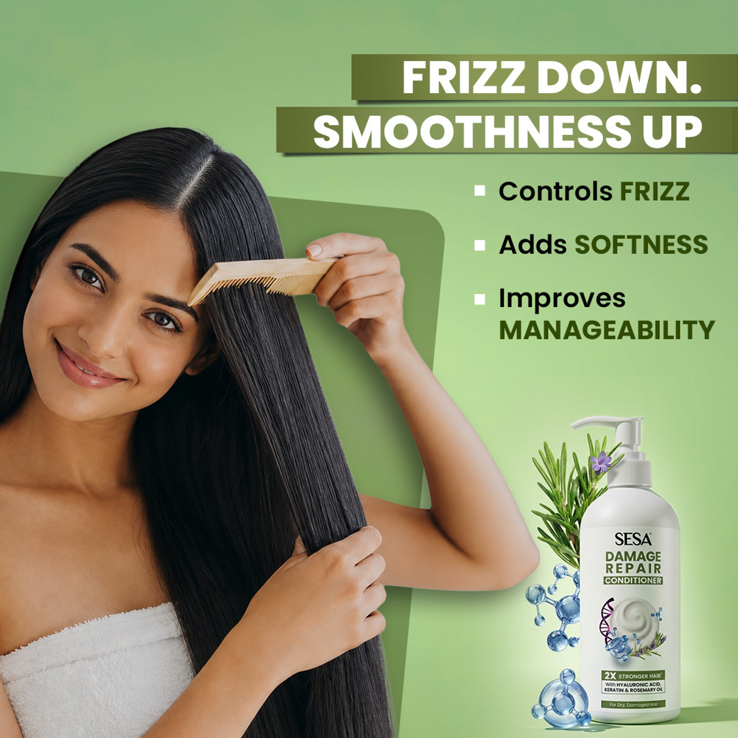 Image of SESA Hair Conditioner for Shiny and Smooth Hair 300ml
