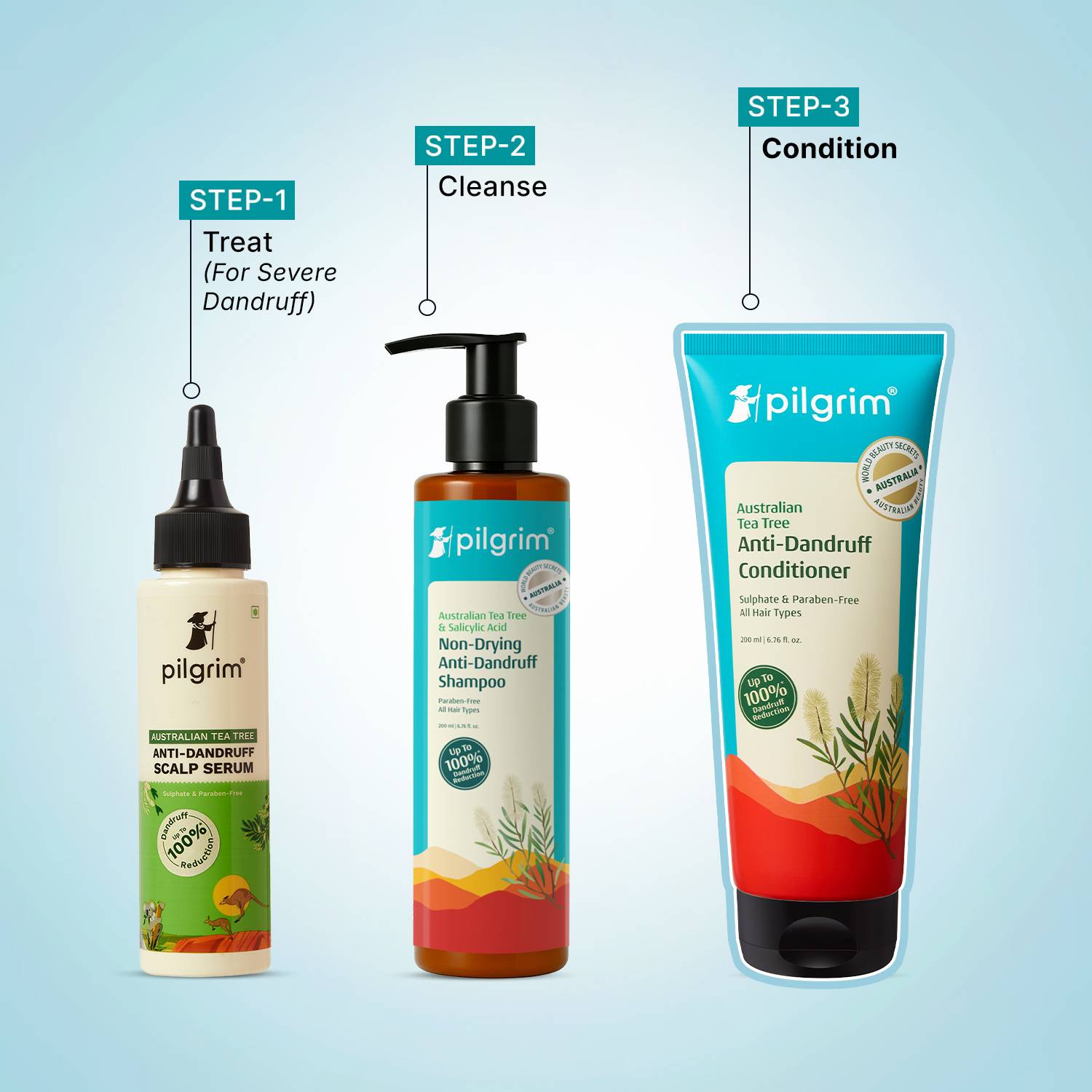 Pilgrim Australian Tea Tree Anti-Dandruff Conditioner - Image 5