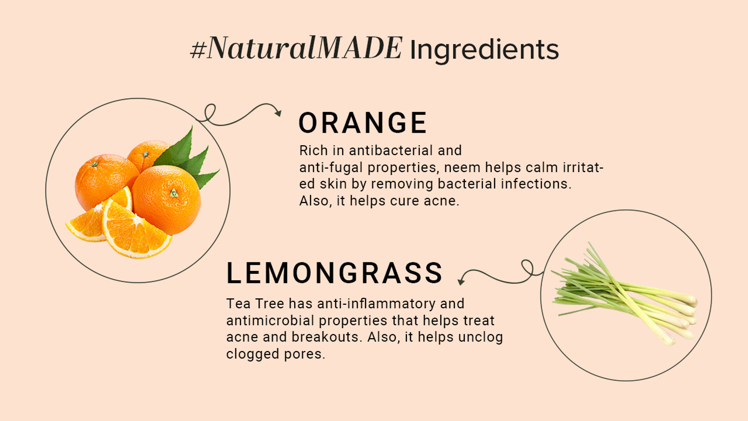Image of KHADI NATURAL Orange & Lemongrass for Fresh Clean Skin Care Face Wash