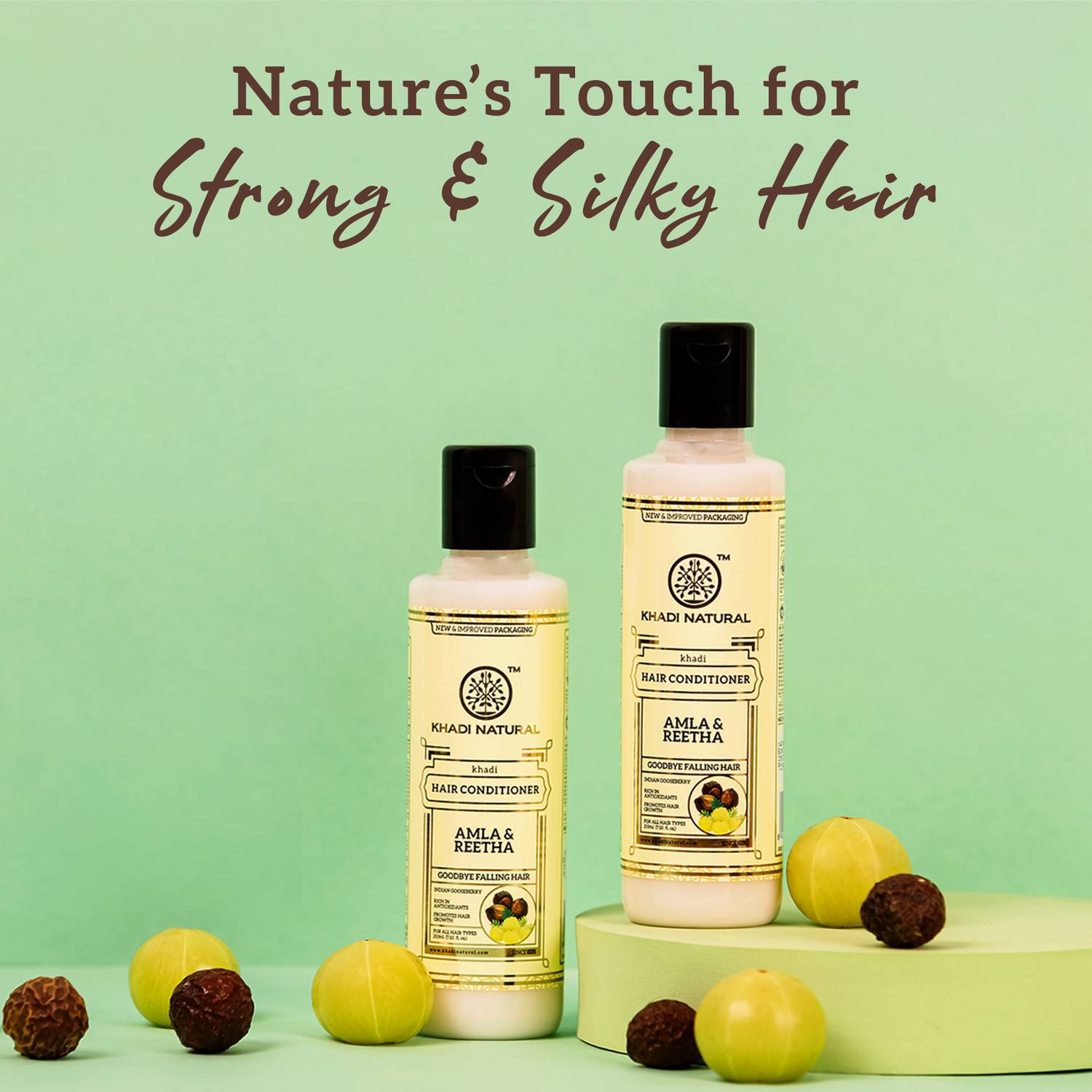 KHADI Amla & Reetha Hair Conditioner 120ml - Image 4