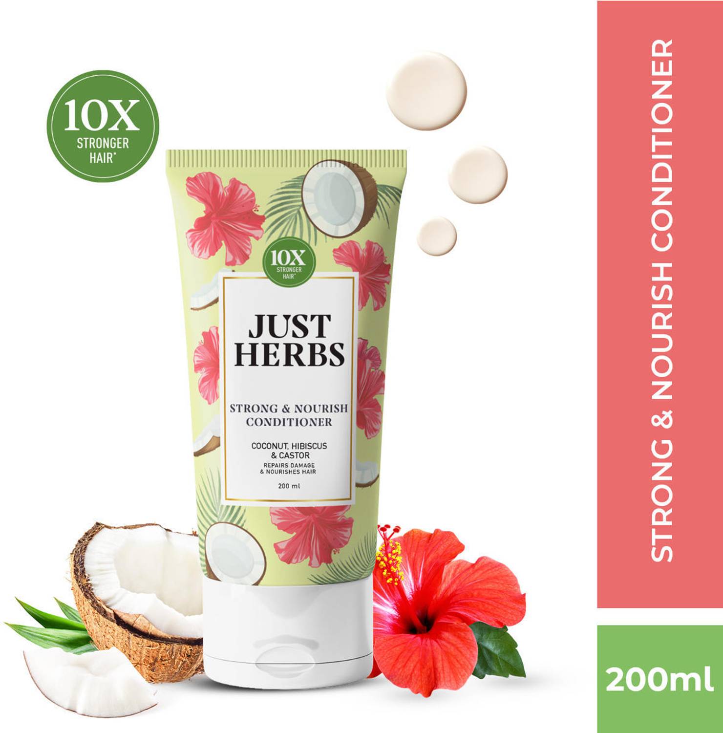 Just Herbs Strong & Nourish Conditioner, 200 ml - Image 1