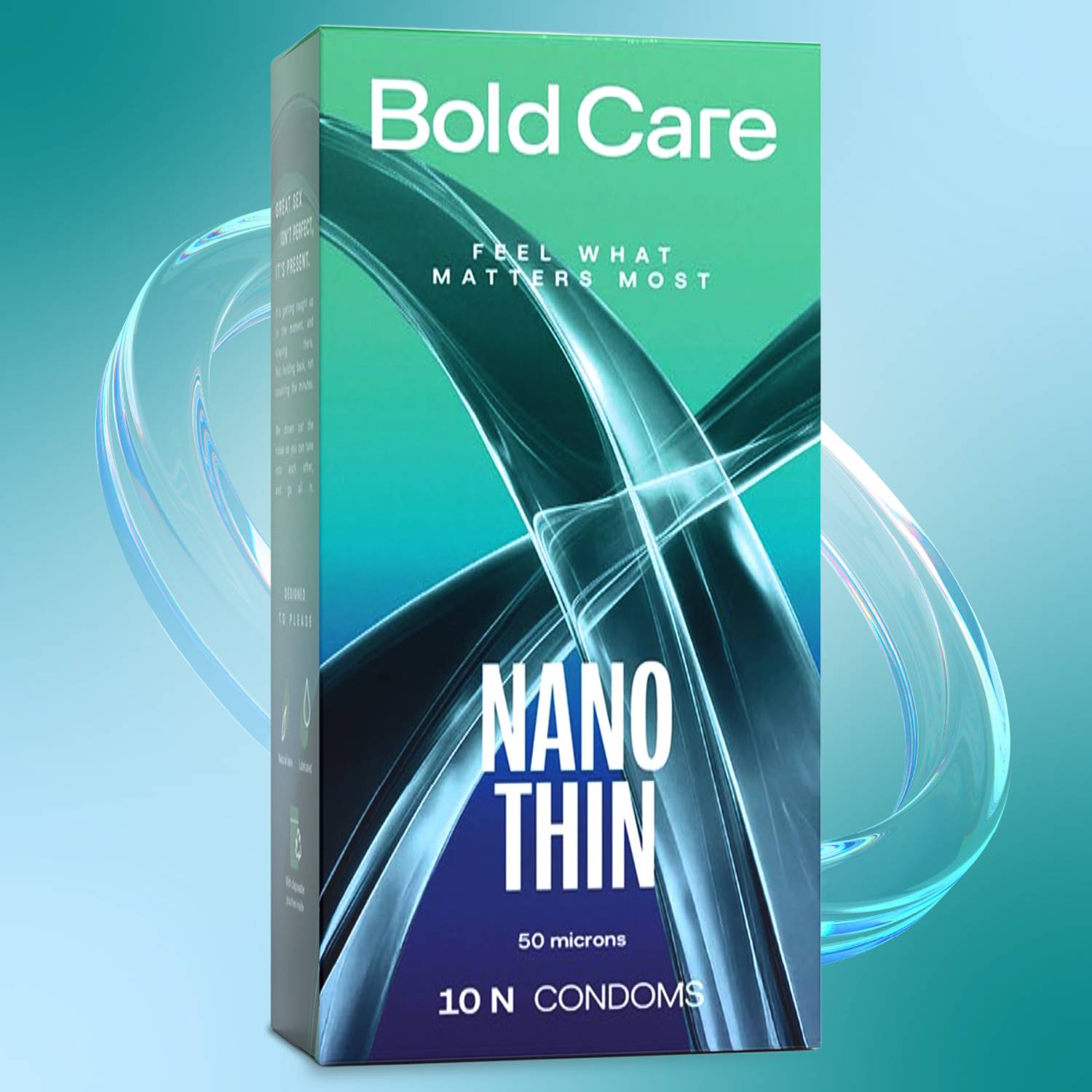 Bold Care 404 Super Nano Thin Condoms For Men Intense Fit with a Natural Feel Condom
