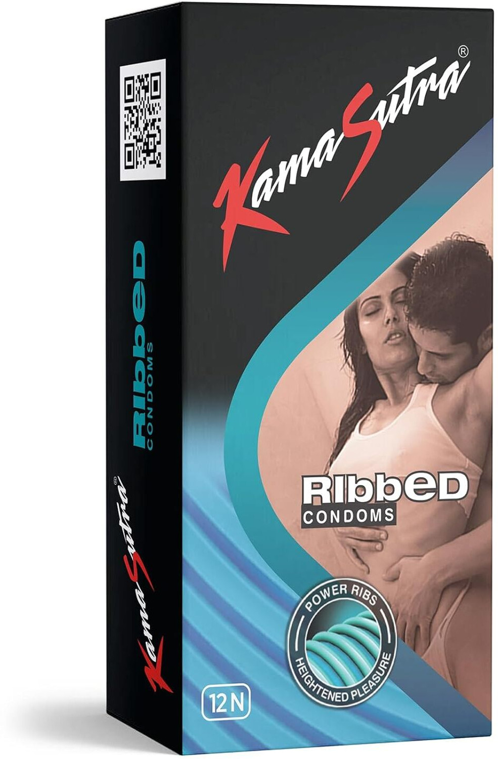 Image of Kamasutra ribbed condom-set of 2 Condom