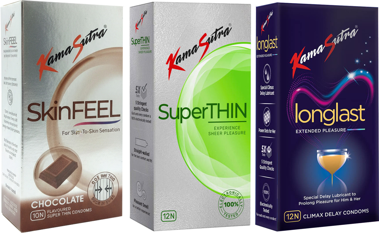 Image of Kamasutra SkinFEEL Chocolate, SuperTHIN And Longlast Condom