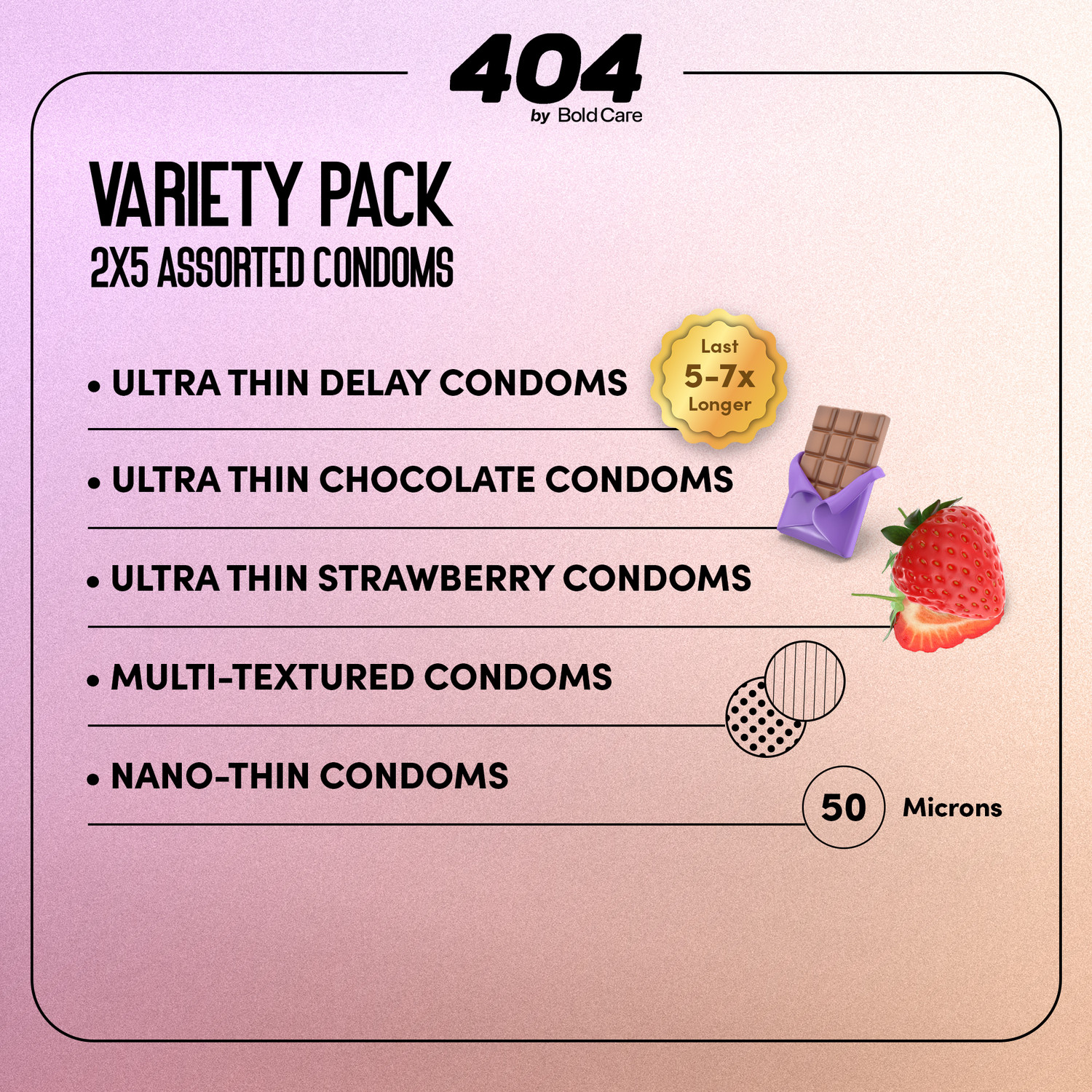 Image of Bold Care 404 Variety Pack Condom