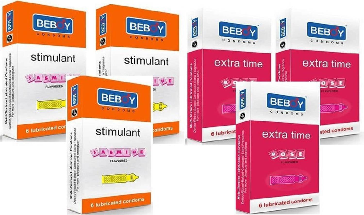 BEBOY Rose & Jasmine Flavoured Men's Condom