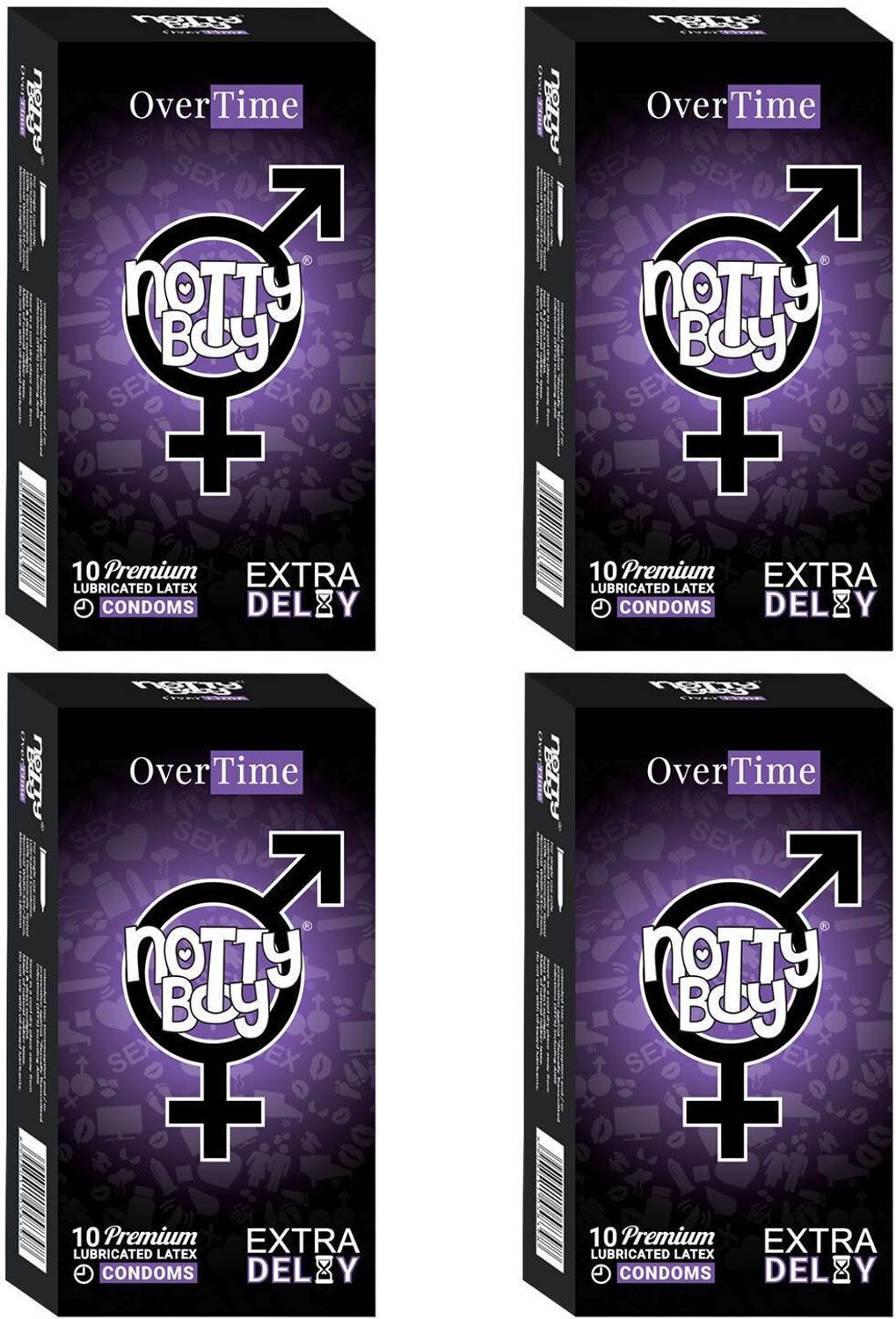 NottyBoy Long Lasting Max Timing Latex Condom Pack of 4