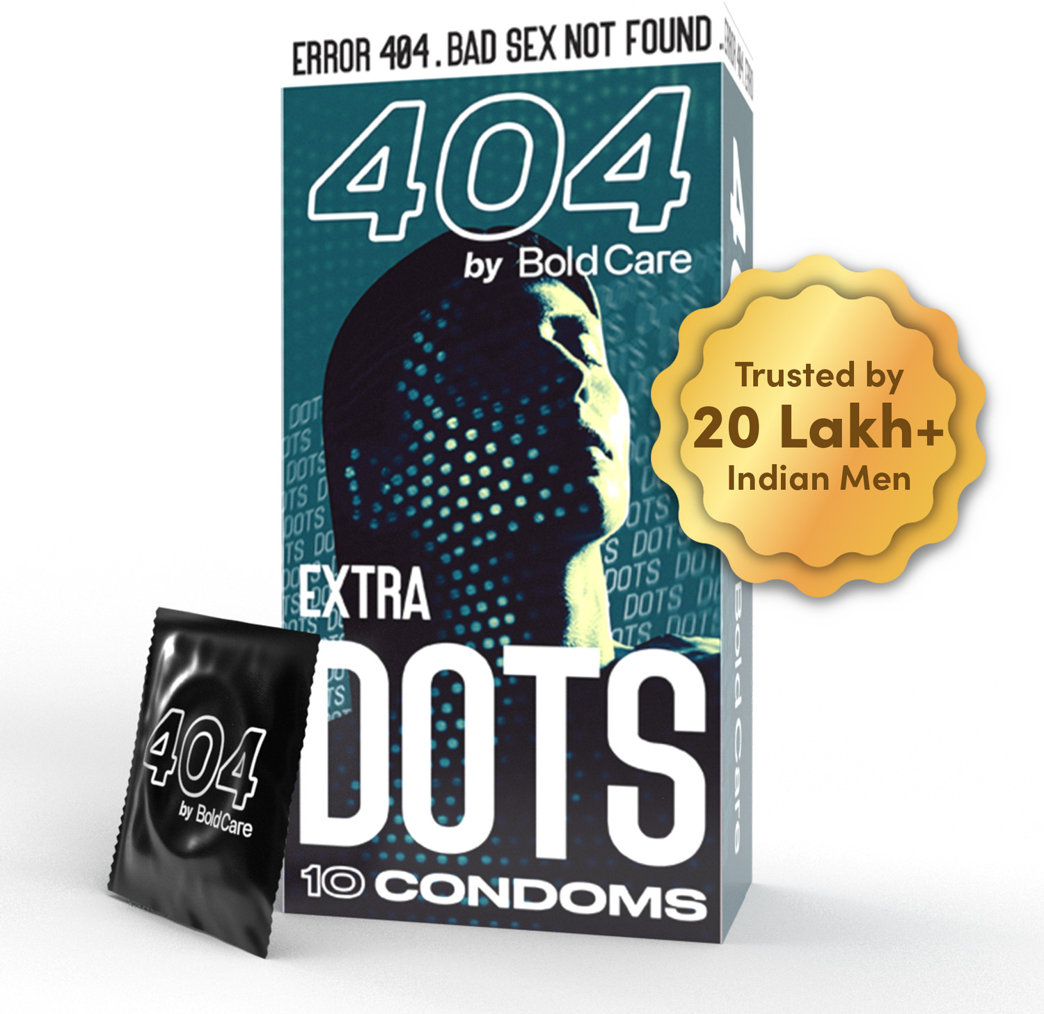 Image of Bold Care 404 Extra Dots Condoms for Men - Elevate Pleasure with Every Touch Condom