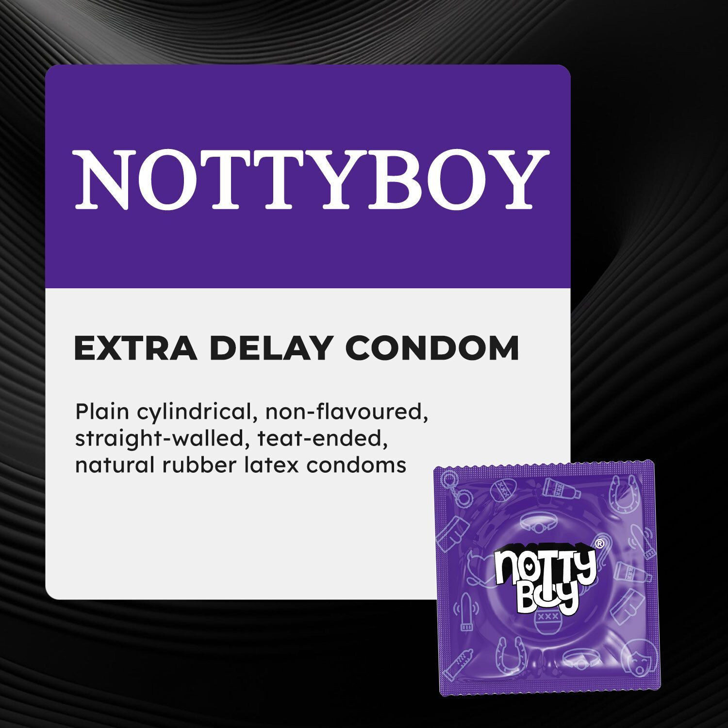 Image of NottyBoy Extra Time Delay | Max Timing and Ultra Thin, More Thinnest Close Fit Condom