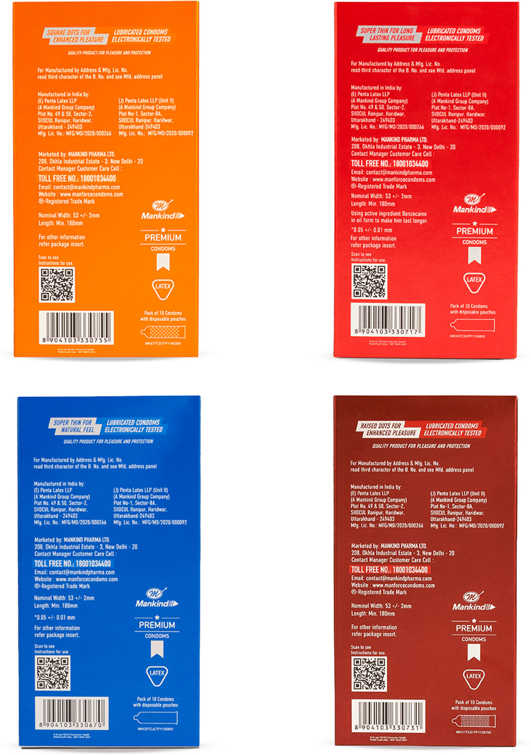 Image of MANFORCE Epic Passion, Pleasure, Hot Dots, Desire Condom