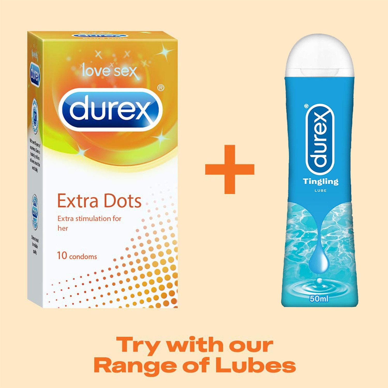 Image of DUREX Extra Dots Condom