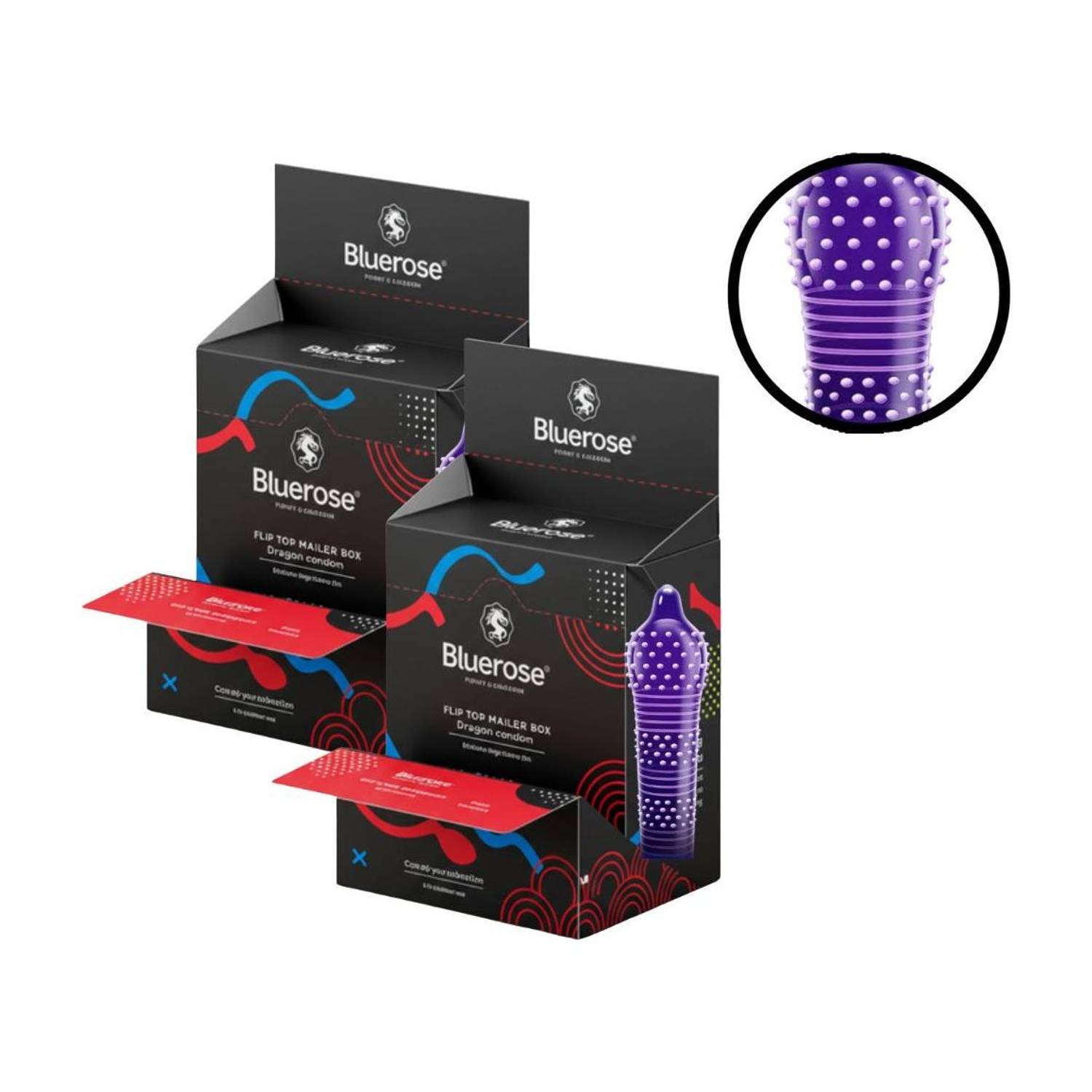 Bluerose Extra Dotted - CR8-2PCS Condom