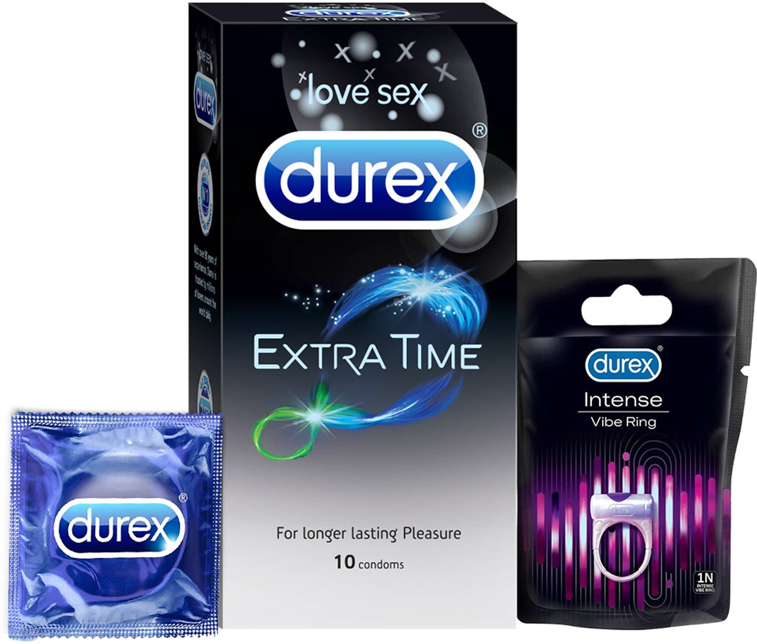 DUREX Extra Time Condom and Vibe ring Price in India - Buy DUREX Extra Time  Condom and Vibe ring online at Flipkart.com