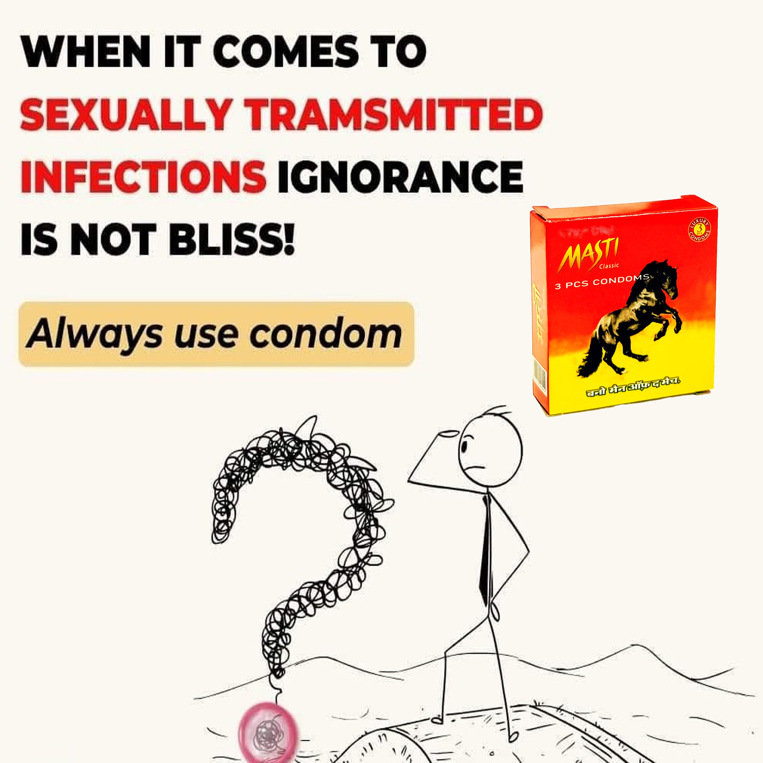 Image of MASTI Classic 100 % Electronically Tested Lubricated Combo of Luxury Condom