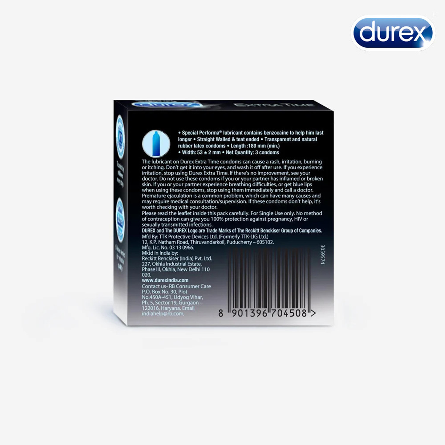 Image of DUREX Extra Time Condom