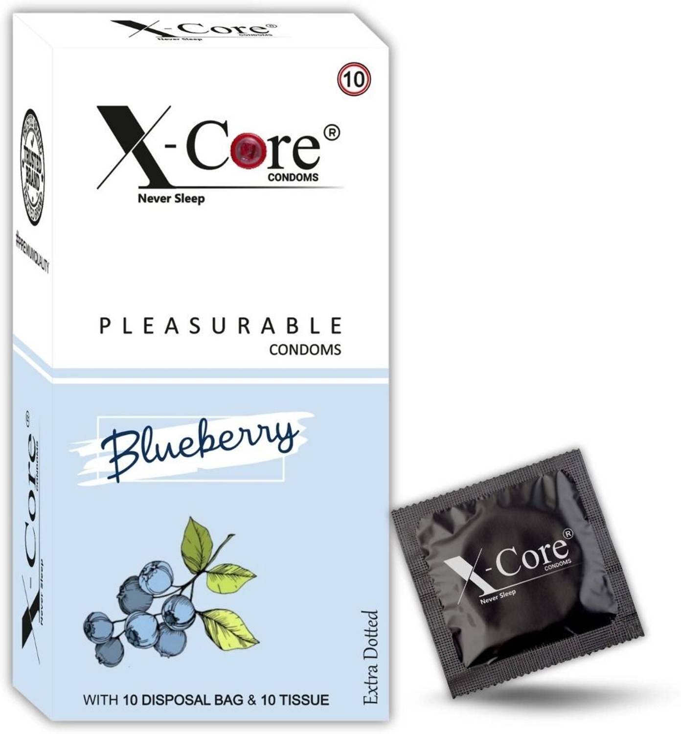 X-Core Berry Fresh: Blueberry Flavored Dotted Condoms Condom Price in India  - Buy X-Core Berry Fresh: Blueberry Flavored Dotted Condoms Condom online  at Flipkart.com