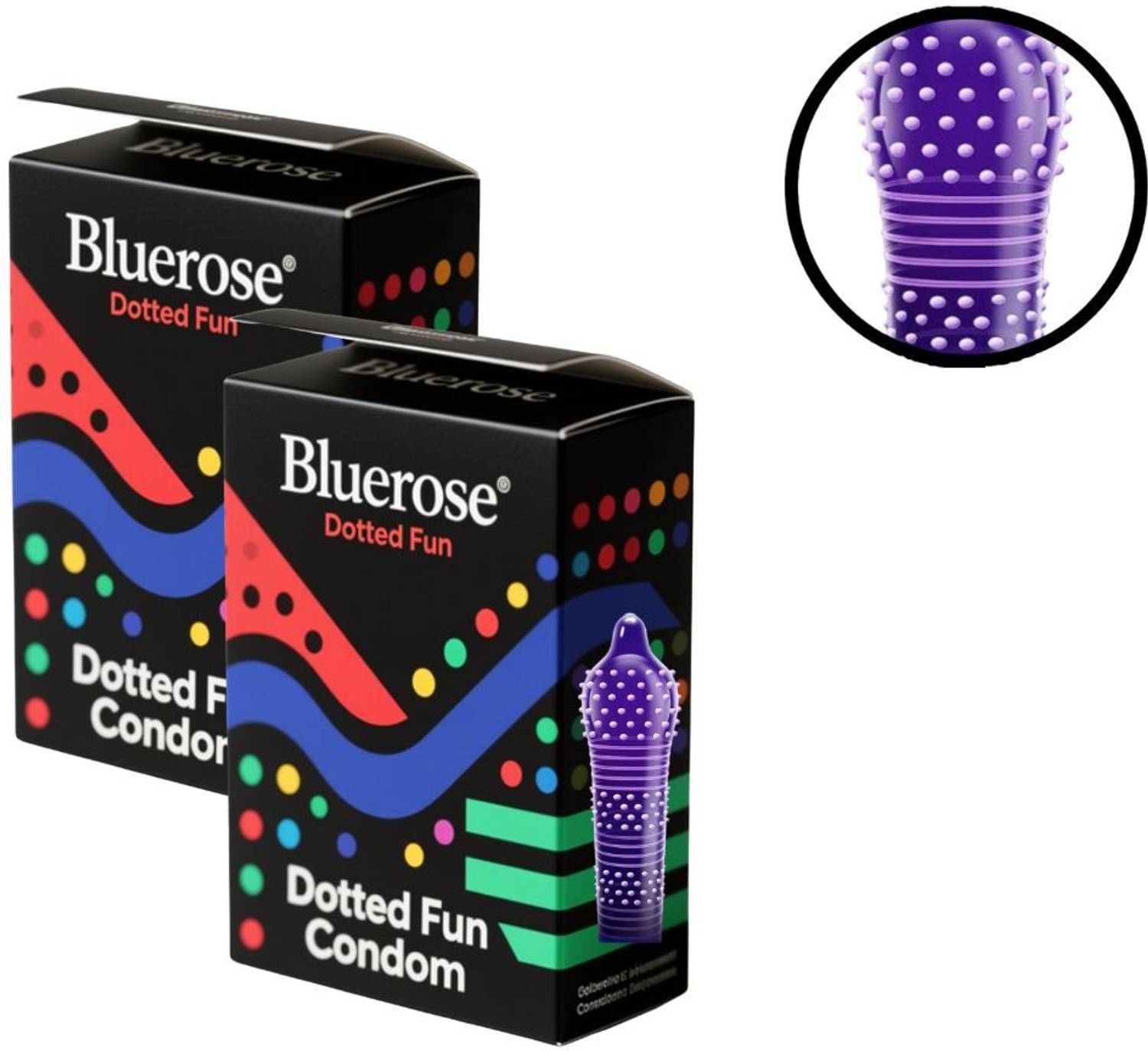 Bluerose Extra Dotted - CR10-2PCS Condom