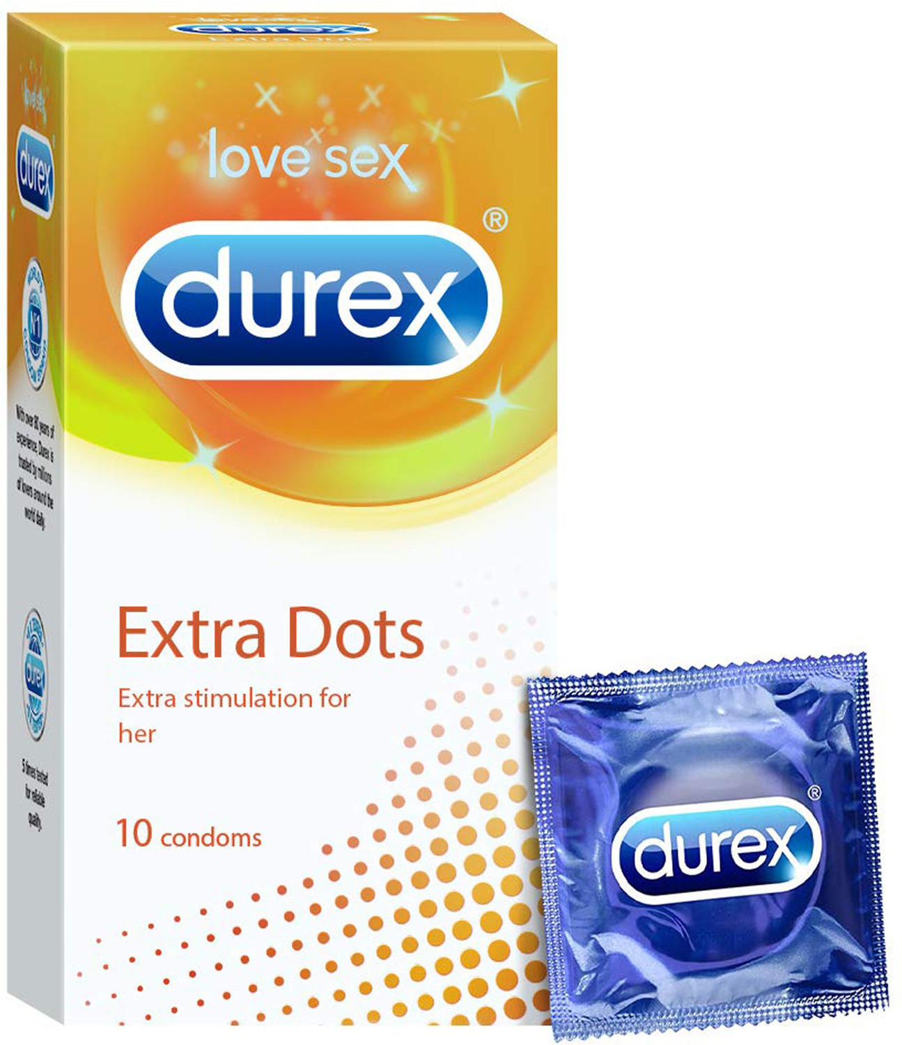Image of DUREX Extra Dots Condom