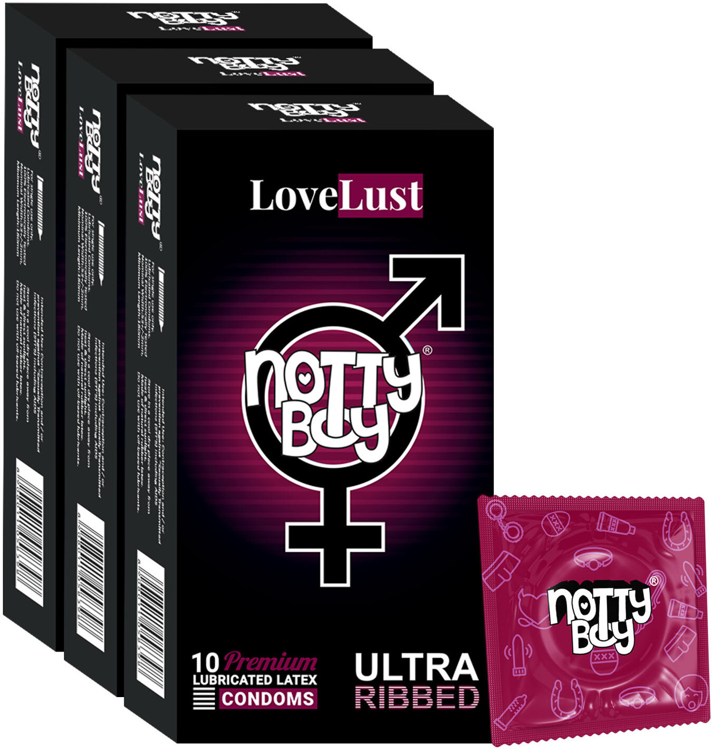Image of NottyBoy Ultra Ribs Extra Ribbed Condom