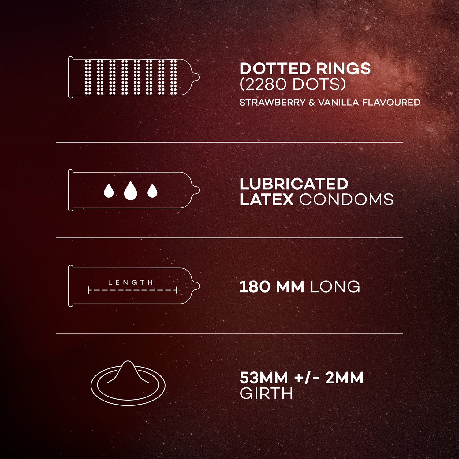 Image of MANFORCE Cocktail Condoms with Dotted-Rings, Strawberry & Vanilla Flavoured- 10 Pieces & 3 in 1 Condoms (Ribbed, Contour, Dotted), Overtime Orange Flavoured- 10 Pieces Condom (Set of 2, 20 Sheets)