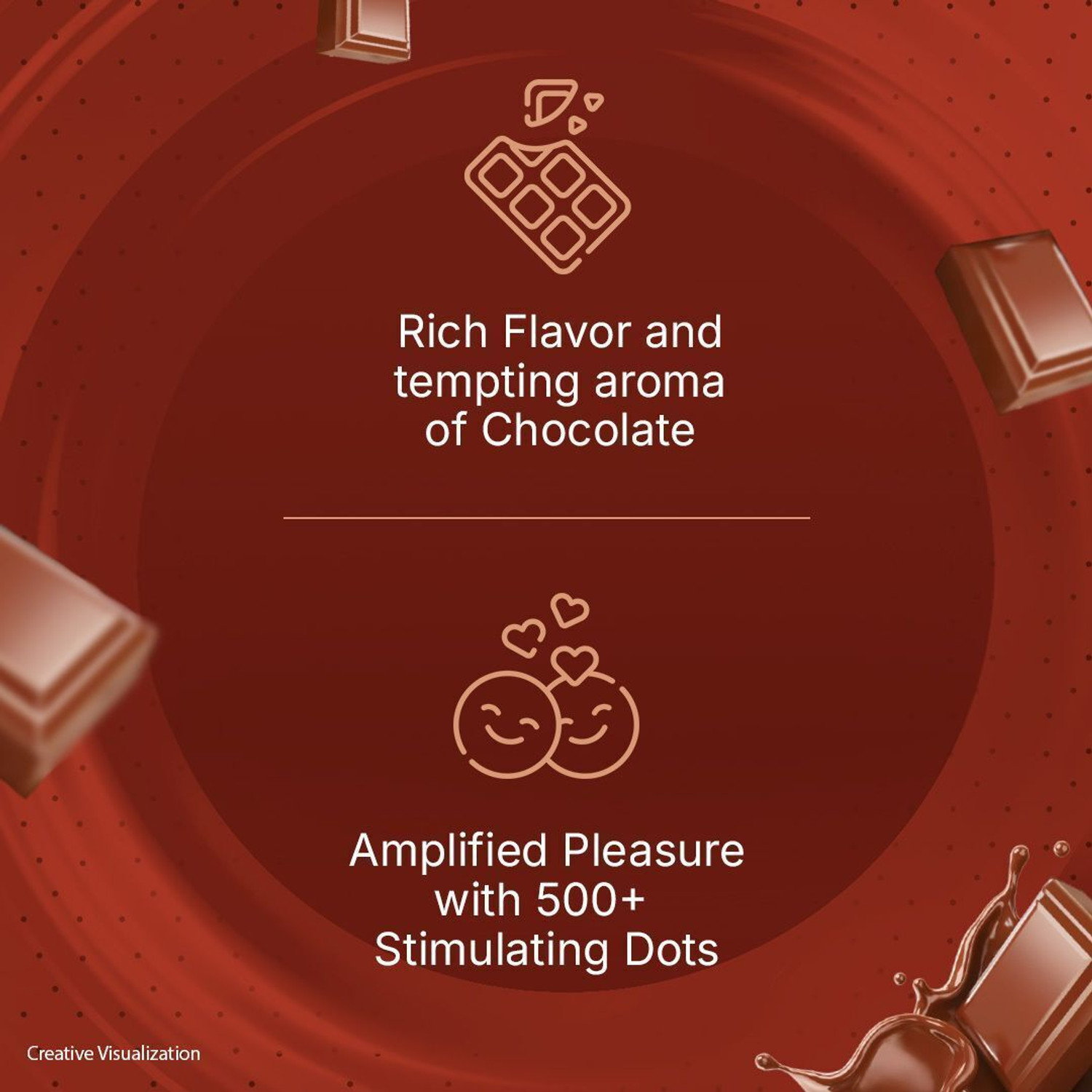 Image of Unfold Chocolate Dotted Condom
