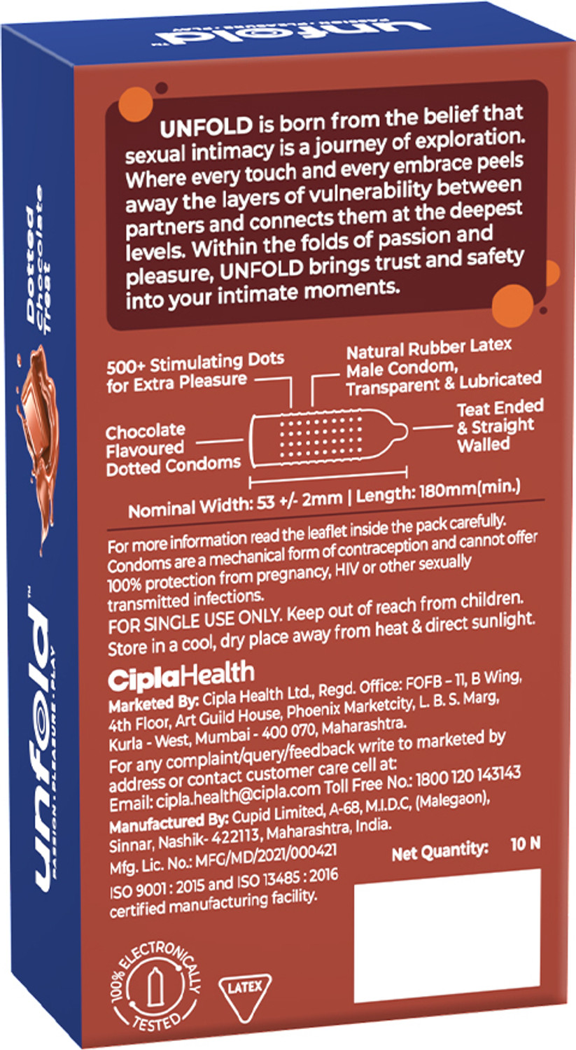 Image of Unfold Chocolate Dotted Condom