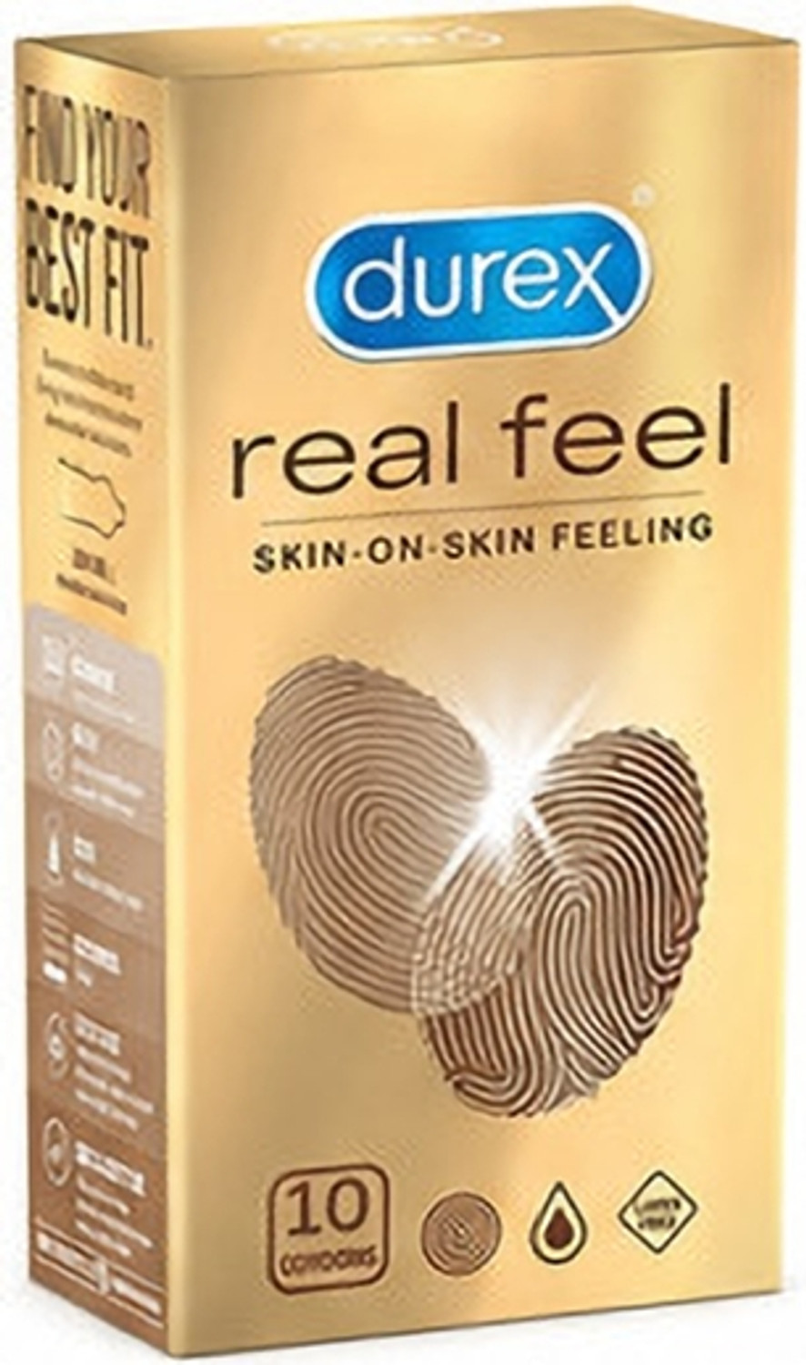 Image of DUREX REAL FEEL CONDOM 10S l NATURAL SKIN FEEL PROTECTION l ULTRA THIN l Condom