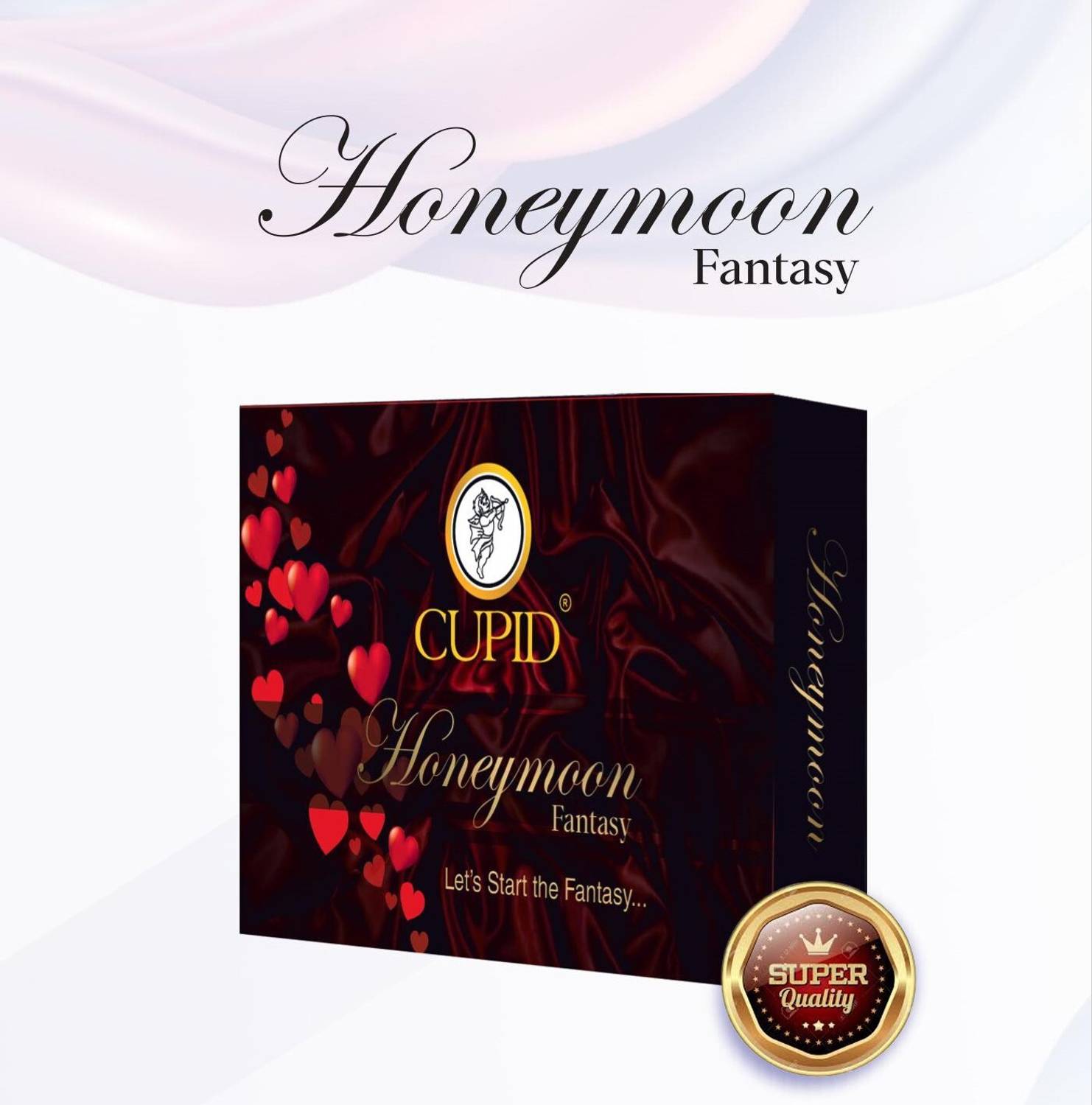 CUPID Honeymoon Fantasy - Assortment of Condoms, Lube, Gifts, Games &  Surprises Condom Price in India - Buy CUPID Honeymoon Fantasy - Assortment  of Condoms, Lube, Gifts, Games & Surprises Condom online