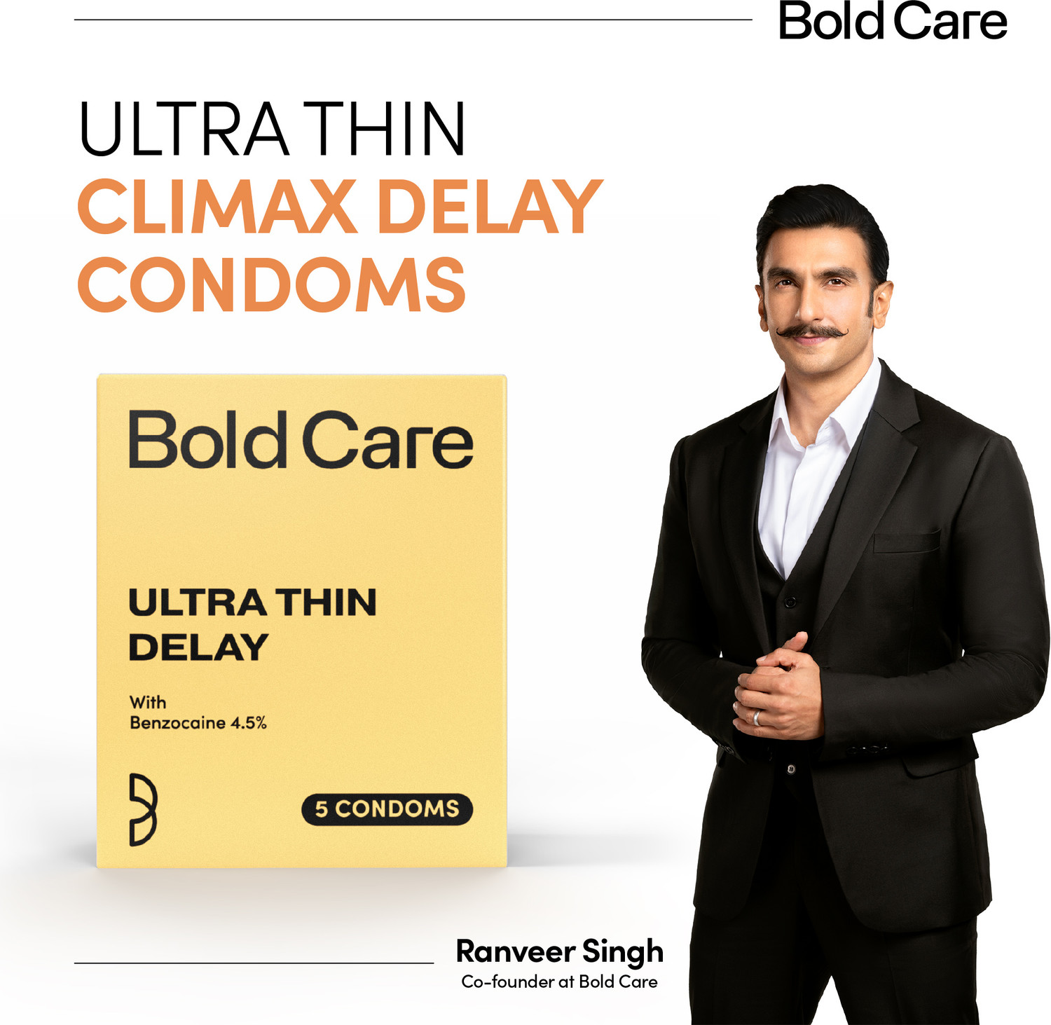 Image of Bold Care Ultra Thin Climax Delay - Lubricated - Natural Latex Condom