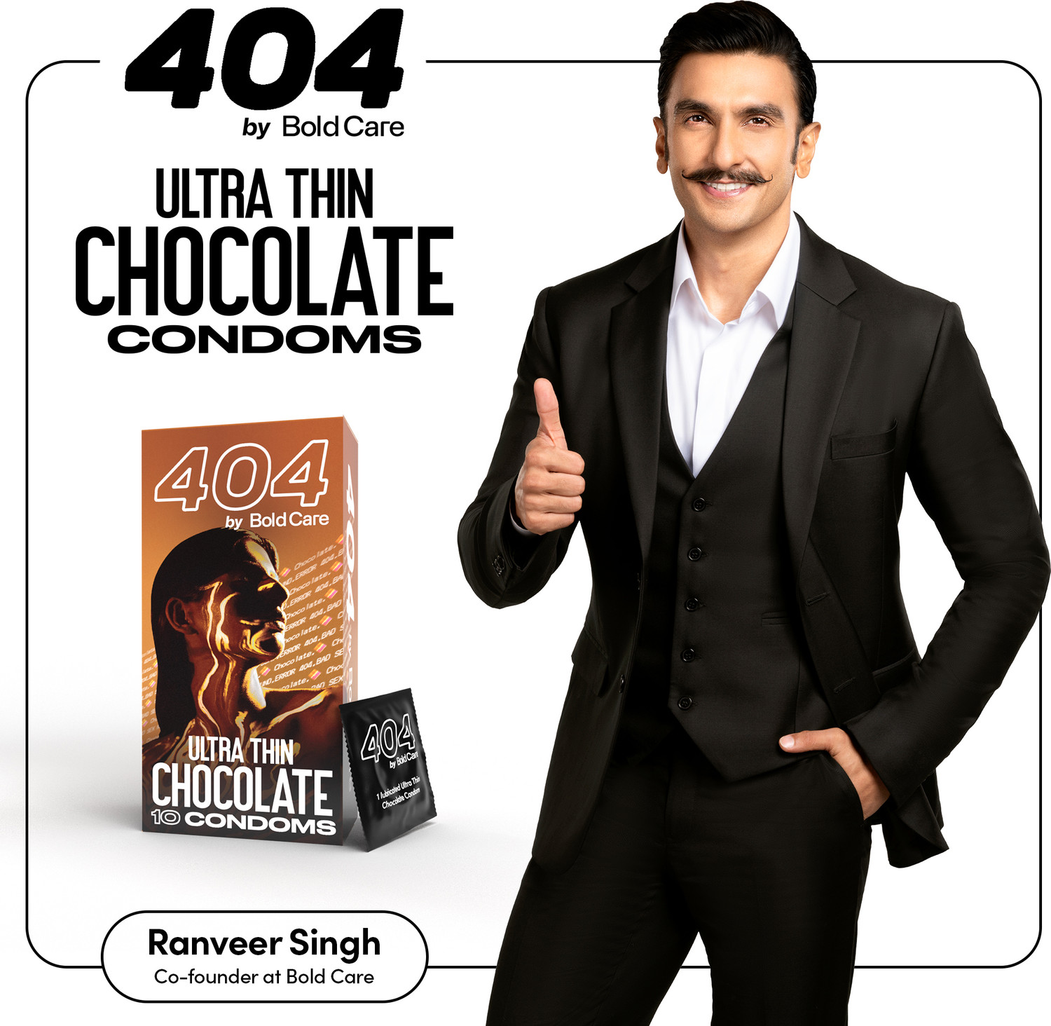 Image of Bold Care 404 Ultra Thin Chocolate Flavored Condoms Condom