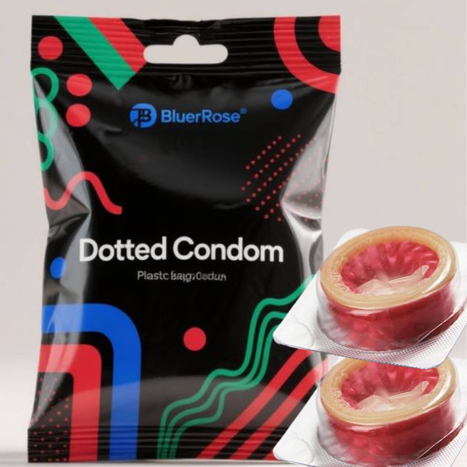 Bluerose 702 Dotted 2 pcs set Condom
