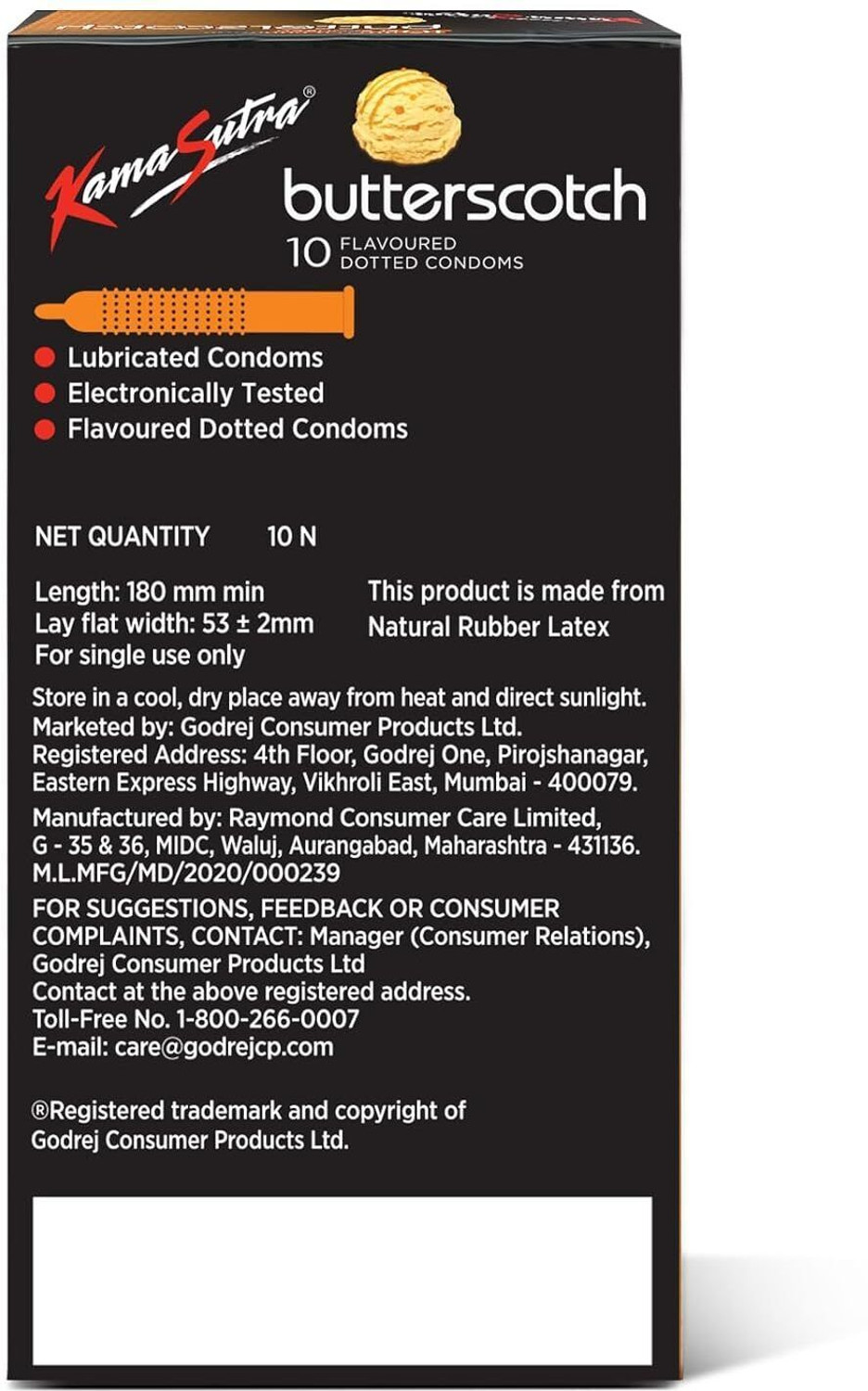 Image of Kamasutra BUTTERSCOCH Condom