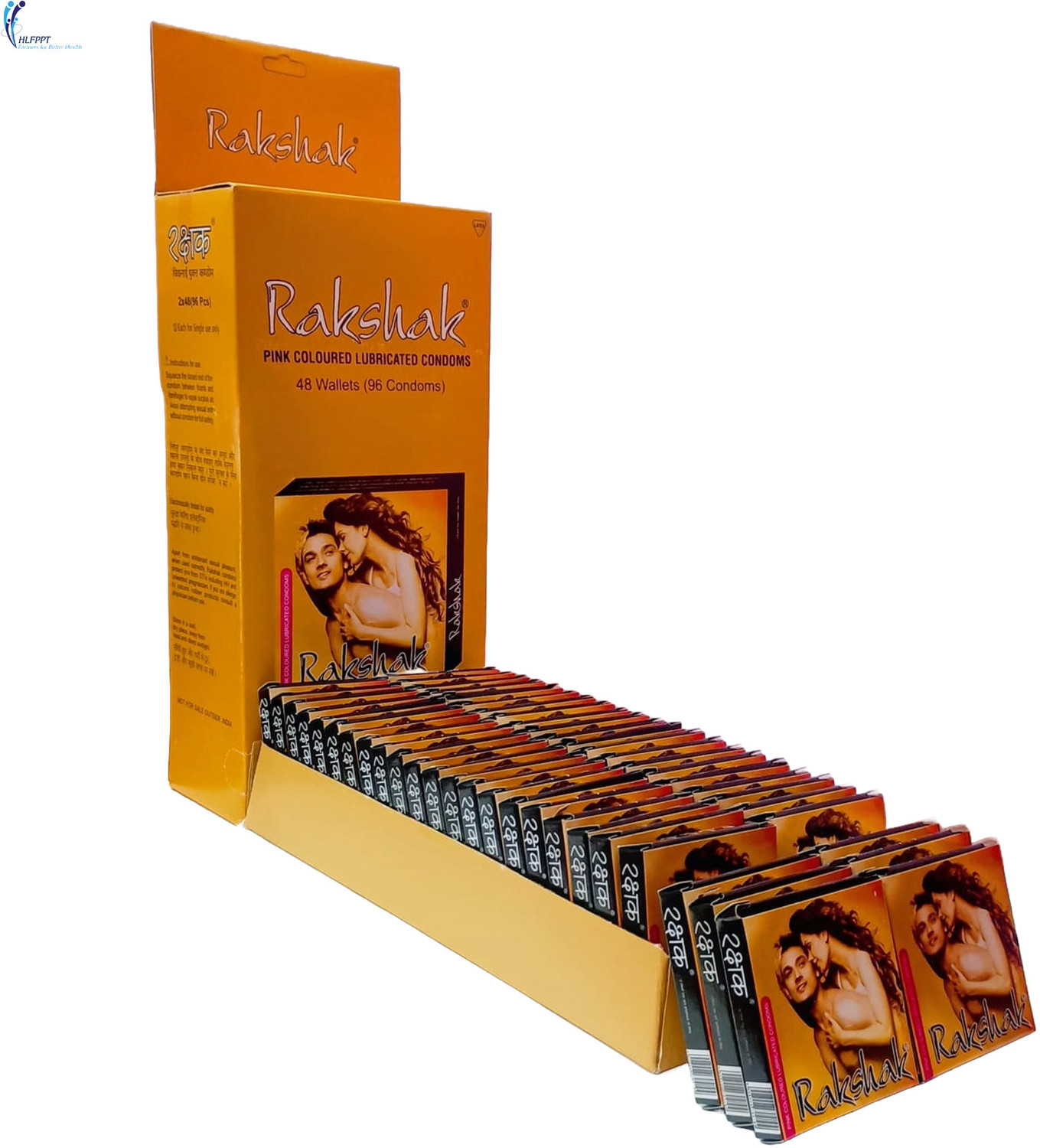 Image of Rakshak Pink Colored Lubricated Condoms Men Condom