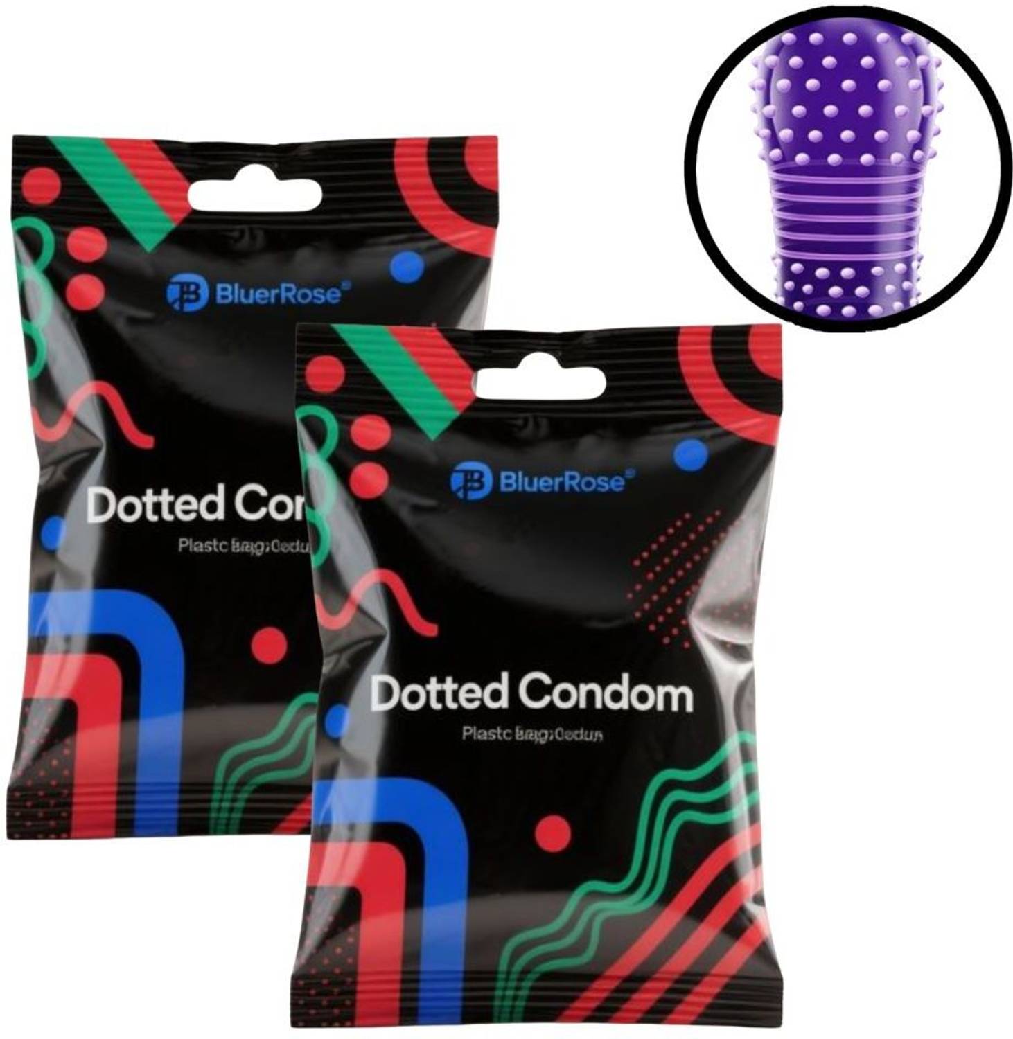 Bluerose Extra Dotted - CR3-2PCS Condom