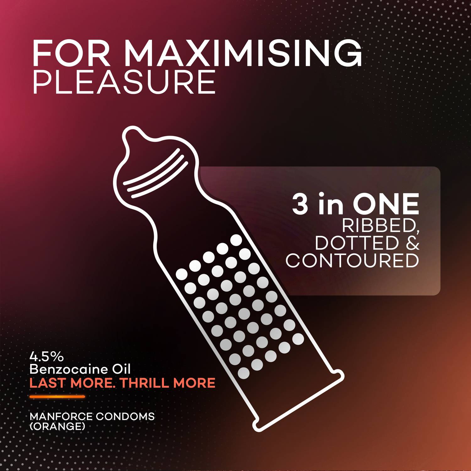 MANFORCE 3in1 Overtime Orange and Extra Dotted Litchi Flavoured - Image 4