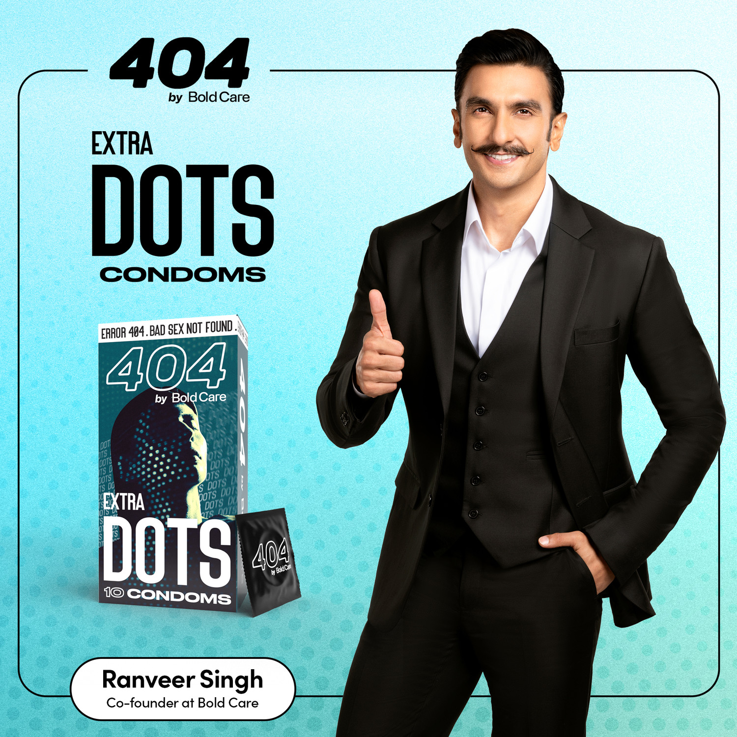 Image of Bold Care 404 Extra Dots Condoms for Men - Elevate Pleasure with Every Touch Condom