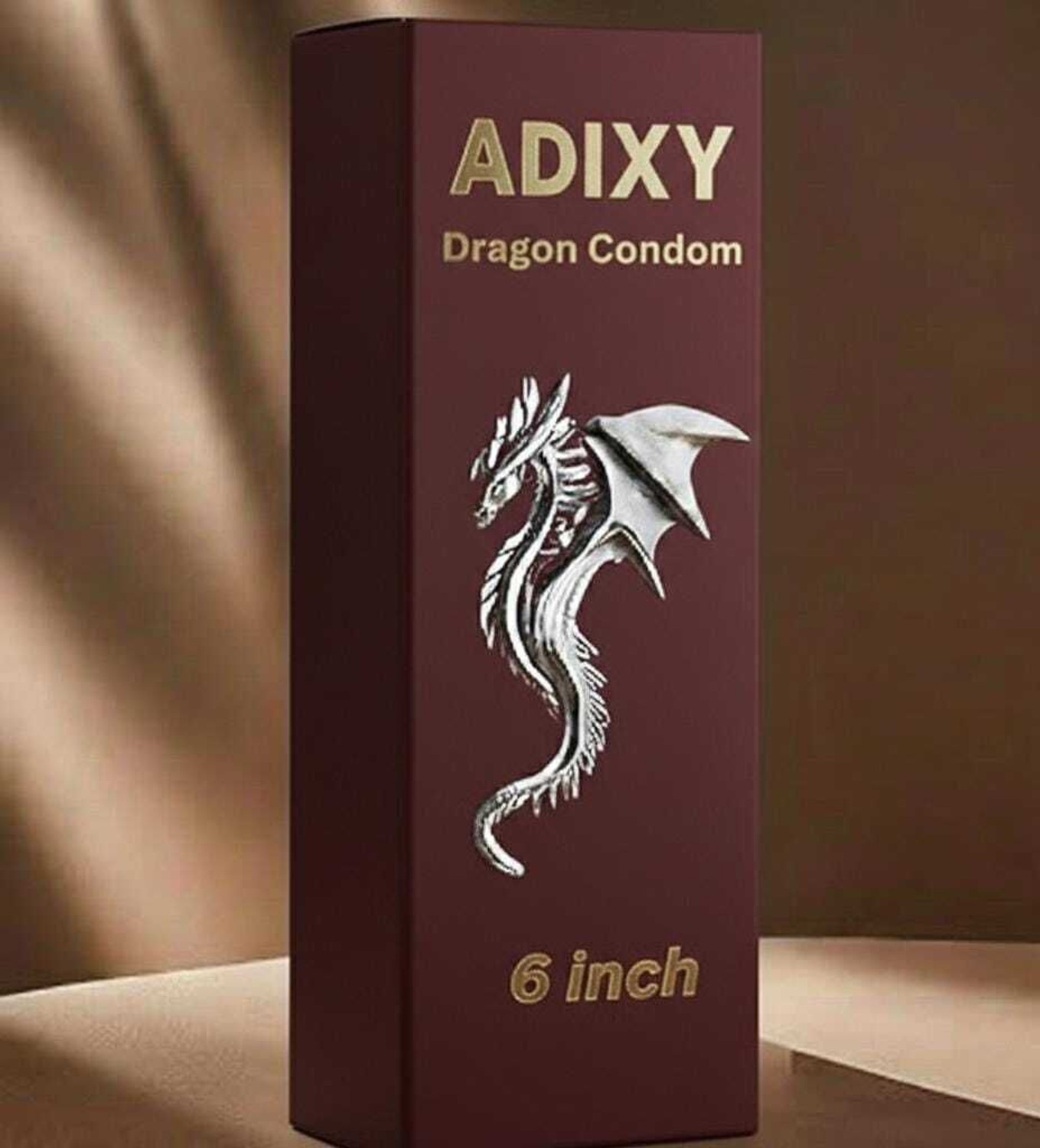 Image of Adixy Silicon Dragon 6 Inch Premium Protection with Smooth Finish and Stretch Fit Condom (10 Sheets)