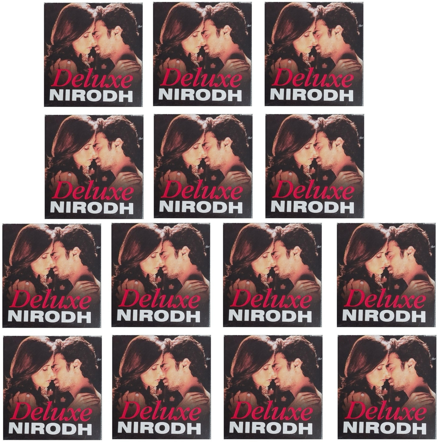 Image of DELUXE Nirodh Lubricated Condoms (Pack of 70 Pcs), Secret Delivery Condom (Set of 14, 70 Sheets)