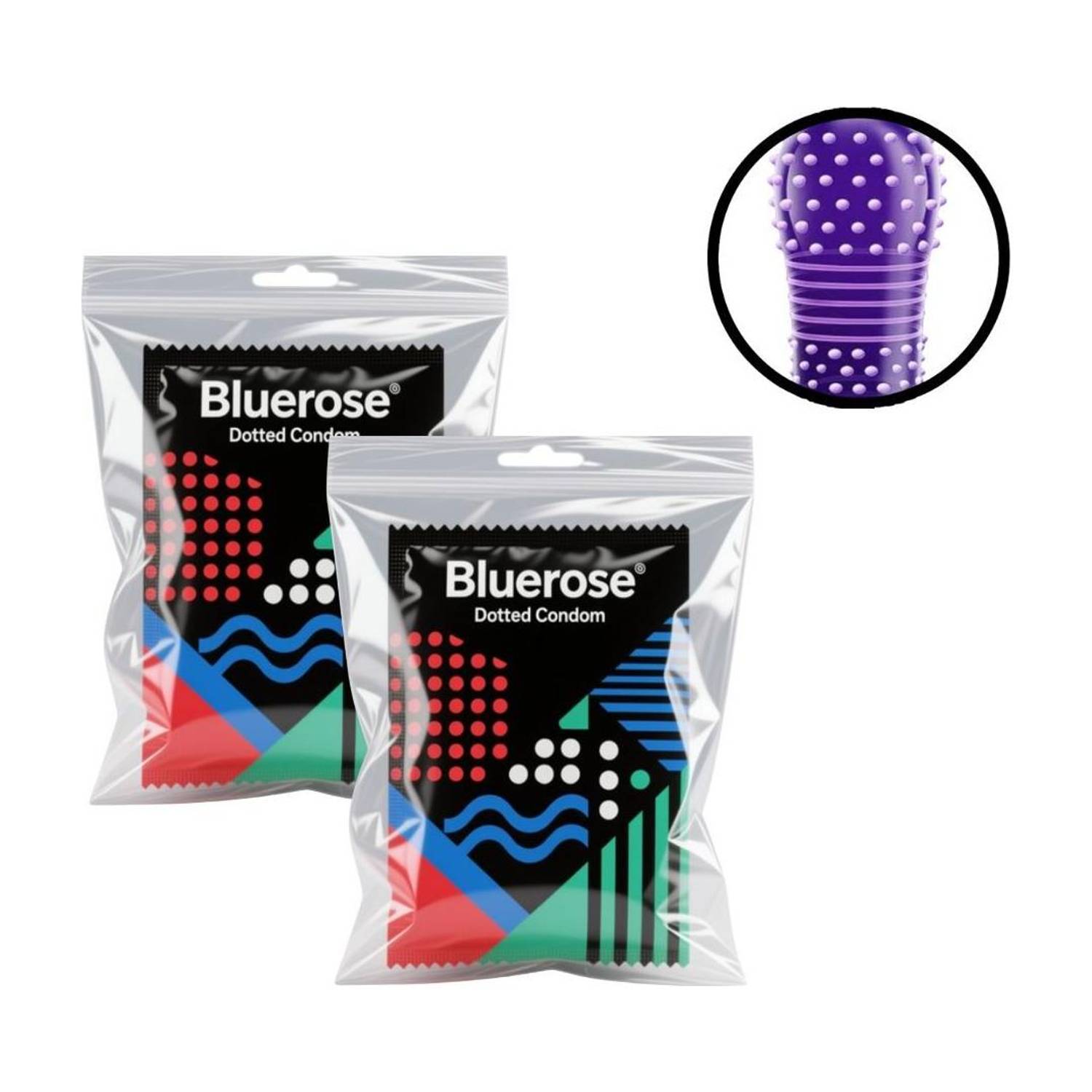 Bluerose Extra Dotted - CR1-2PCS Condom