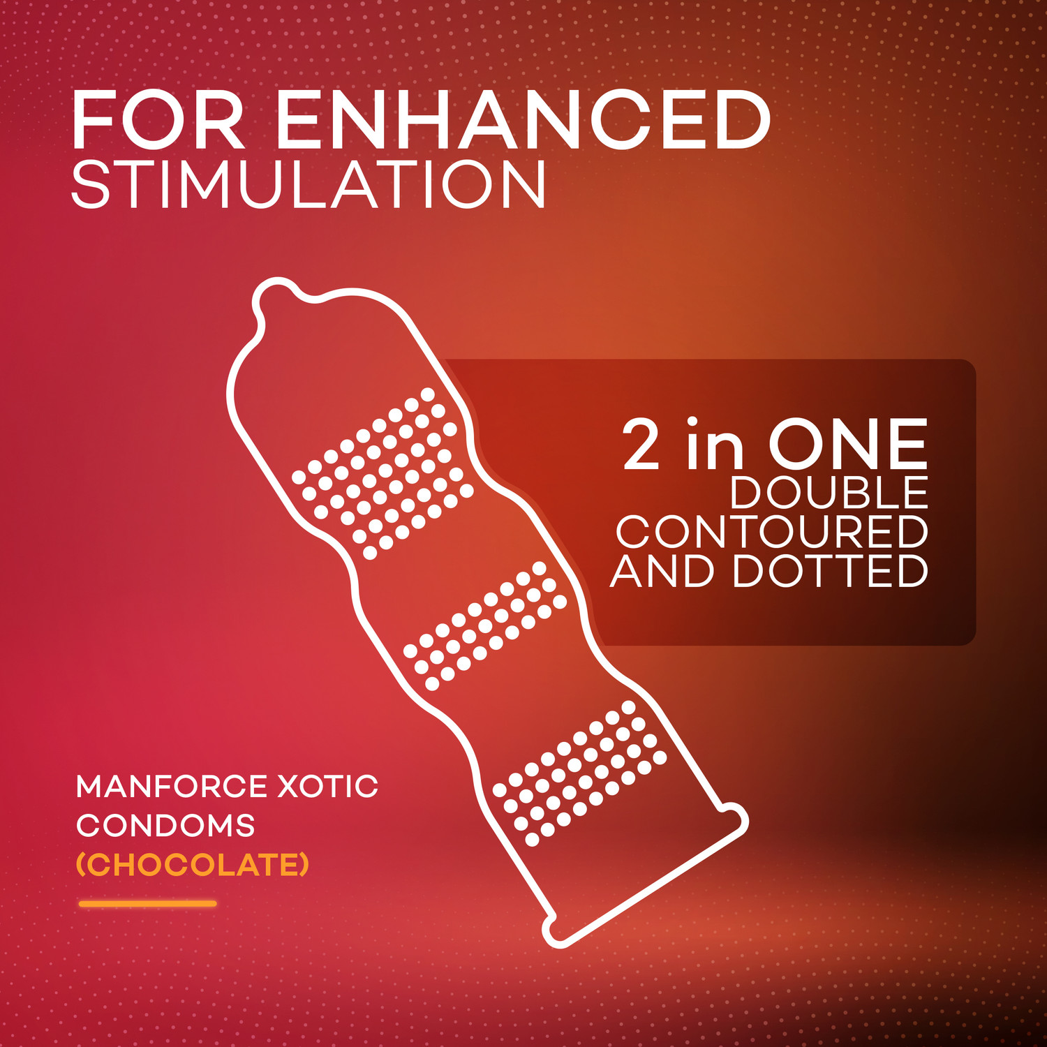Image of MANFORCE Chocolate flavor condom - 10 Pieces & Extra Dotted Litchi Flavoured Condoms - 10 Pieces Condom (Set of 2, 20 Sheets)