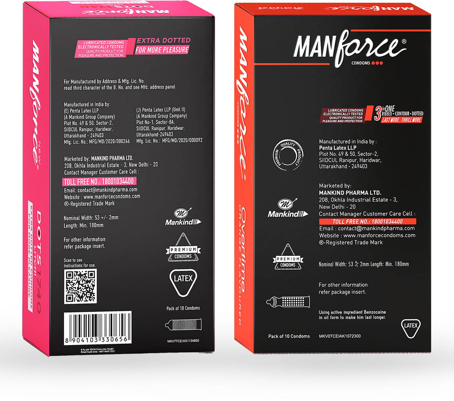 MANFORCE 3in1 Overtime Orange and Extra Dotted Litchi Flavoured - Image 5