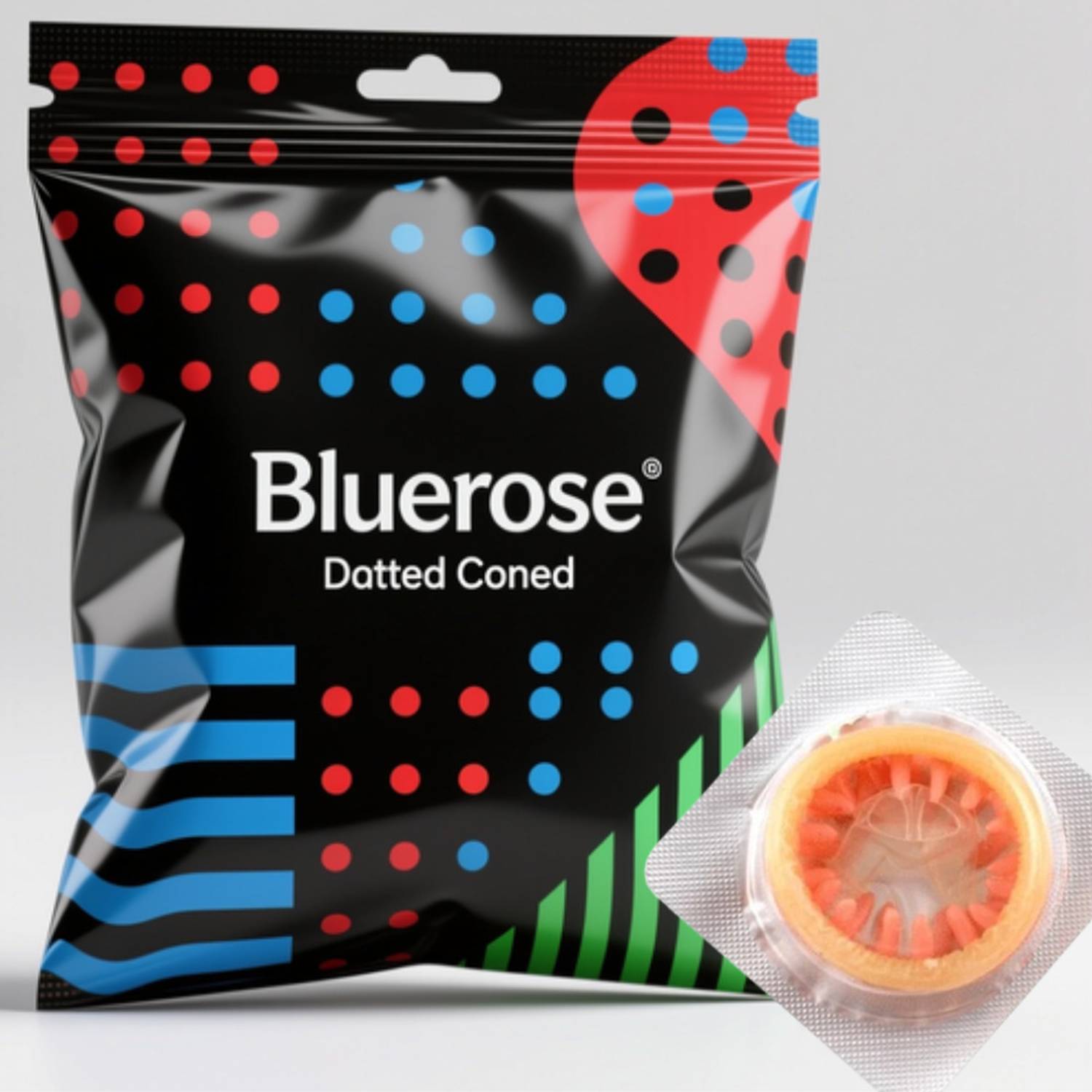 Bluerose 706 Dotted 1 pcs set Condom