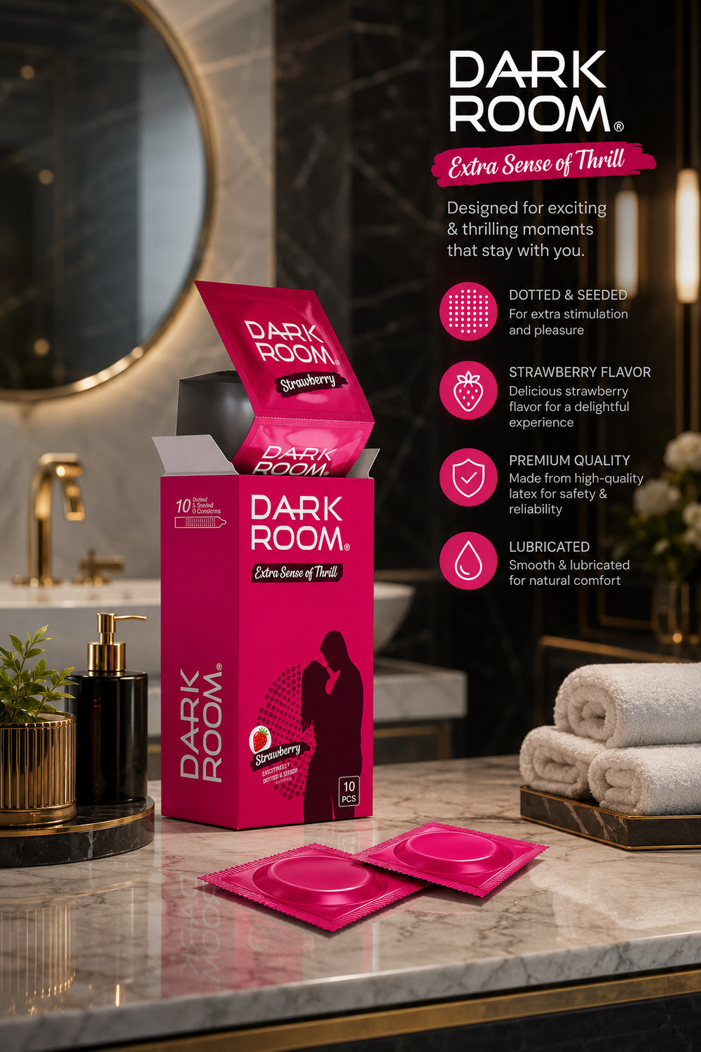 Image of Darkroom Extra Safe Protection Condoms for Men Condom