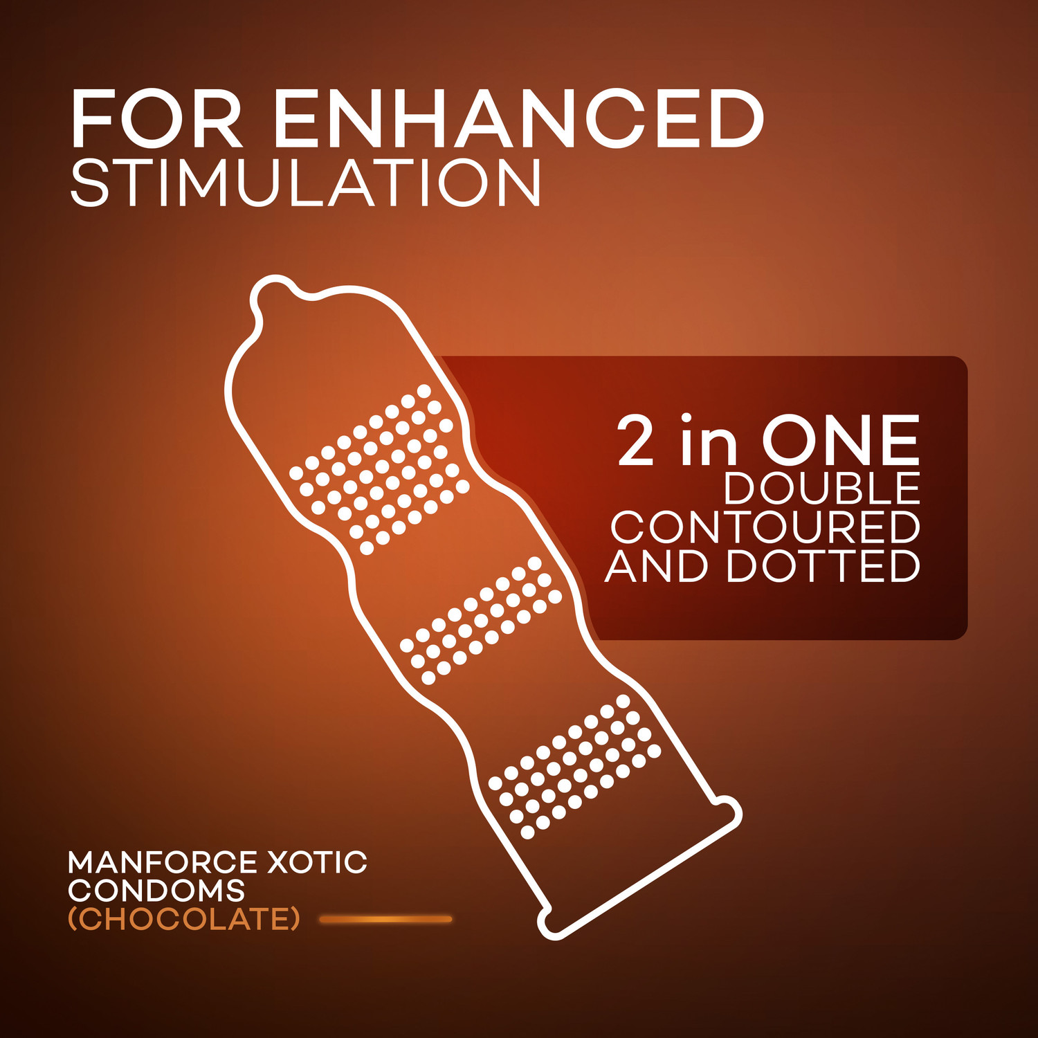 Image of MANFORCE Wild 3 in 1s, Chocolate Flavoured Condom (Set of 3, 30 Sheets)