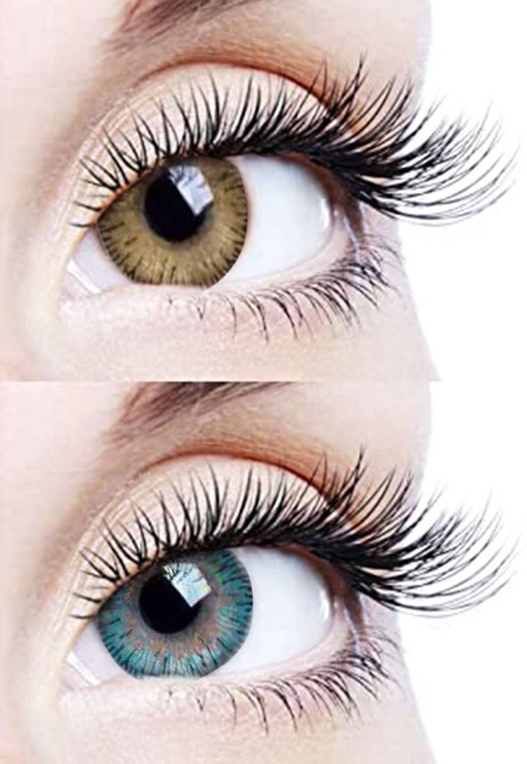 Globalead Natural Premium Eye Color Contact Lens (Hazel and Pink