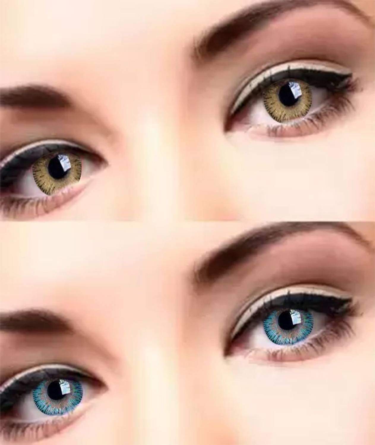 Globalead Natural Premium Eye Color Contact Lens (Hazel and Pink